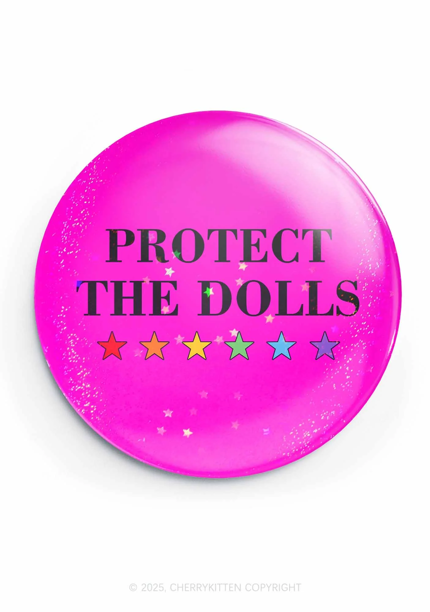 Protect The Dolls Pride 1Pc Y2K Pin Badge Cherrykitten - Image 3