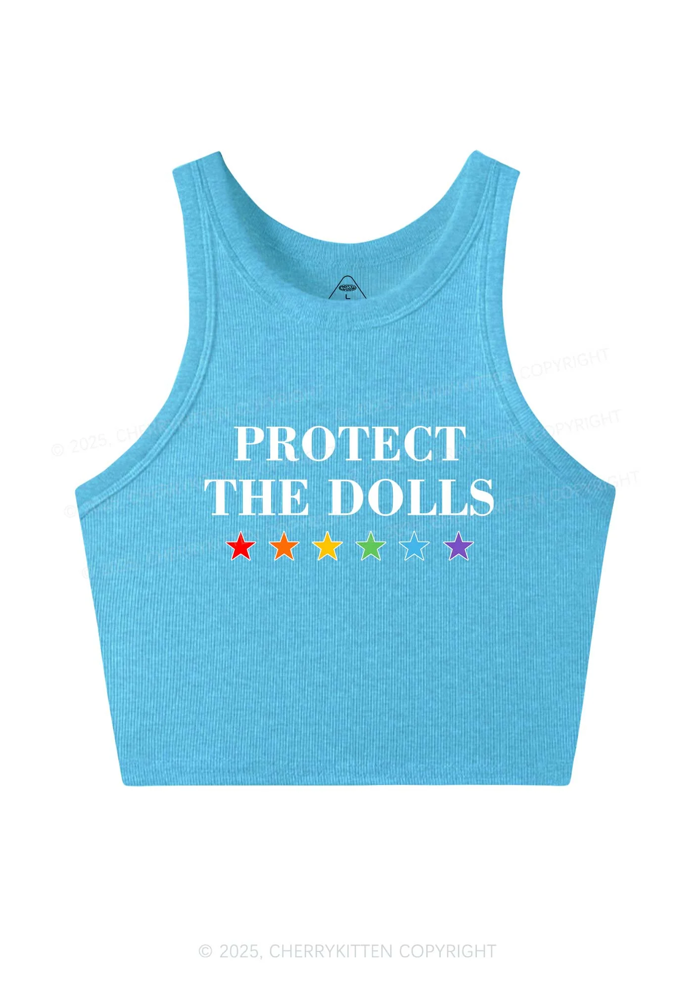 Protect The Dolls Pride Y2K Crop Tank Top Cherrykitten - Image 5