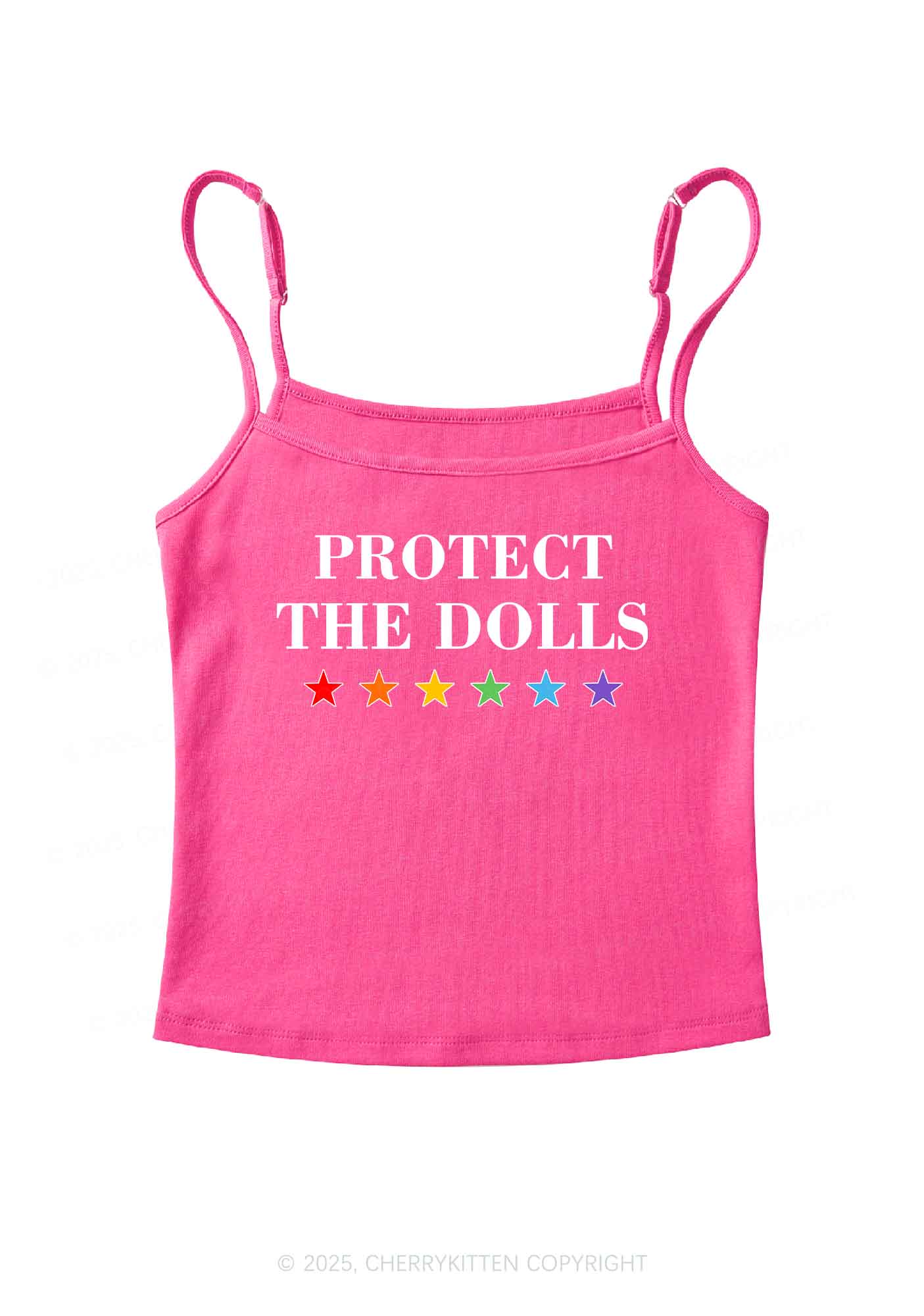 Protect The Dolls Pride Y2K Spaghetti Strap Cami Cherrykitten - Image 4