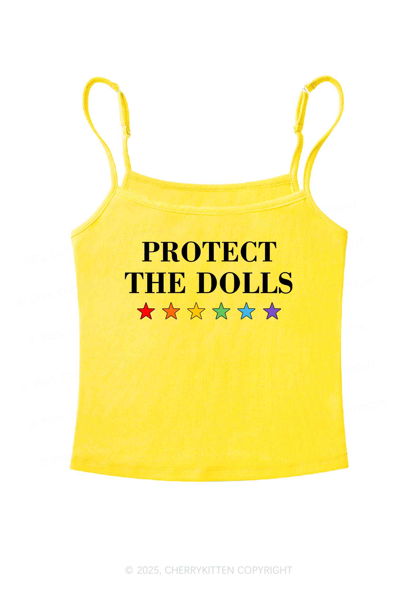 Protect The Dolls Pride Y2K Spaghetti Strap Cami Cherrykitten - Image 5