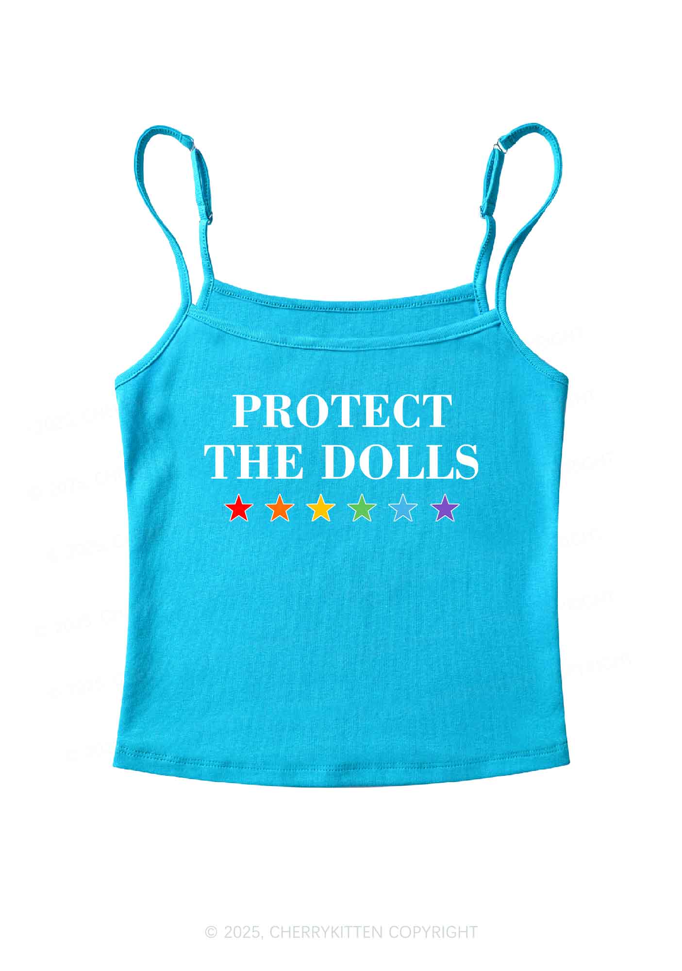 Protect The Dolls Pride Y2K Spaghetti Strap Cami Cherrykitten - Image 6
