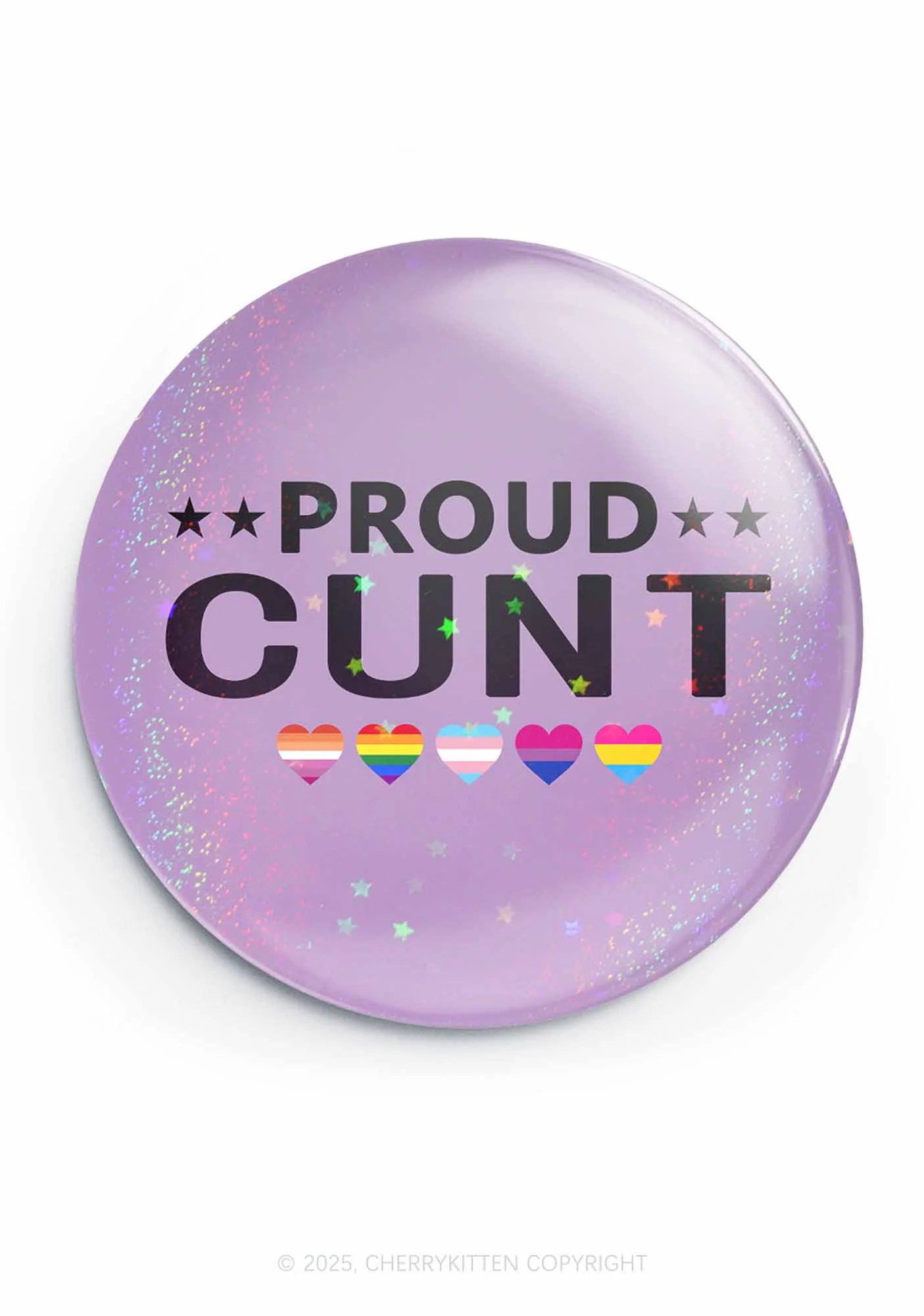 Proud Cxxt Pride 1Pc Y2K Pin Badge Cherrykitten - Image 2