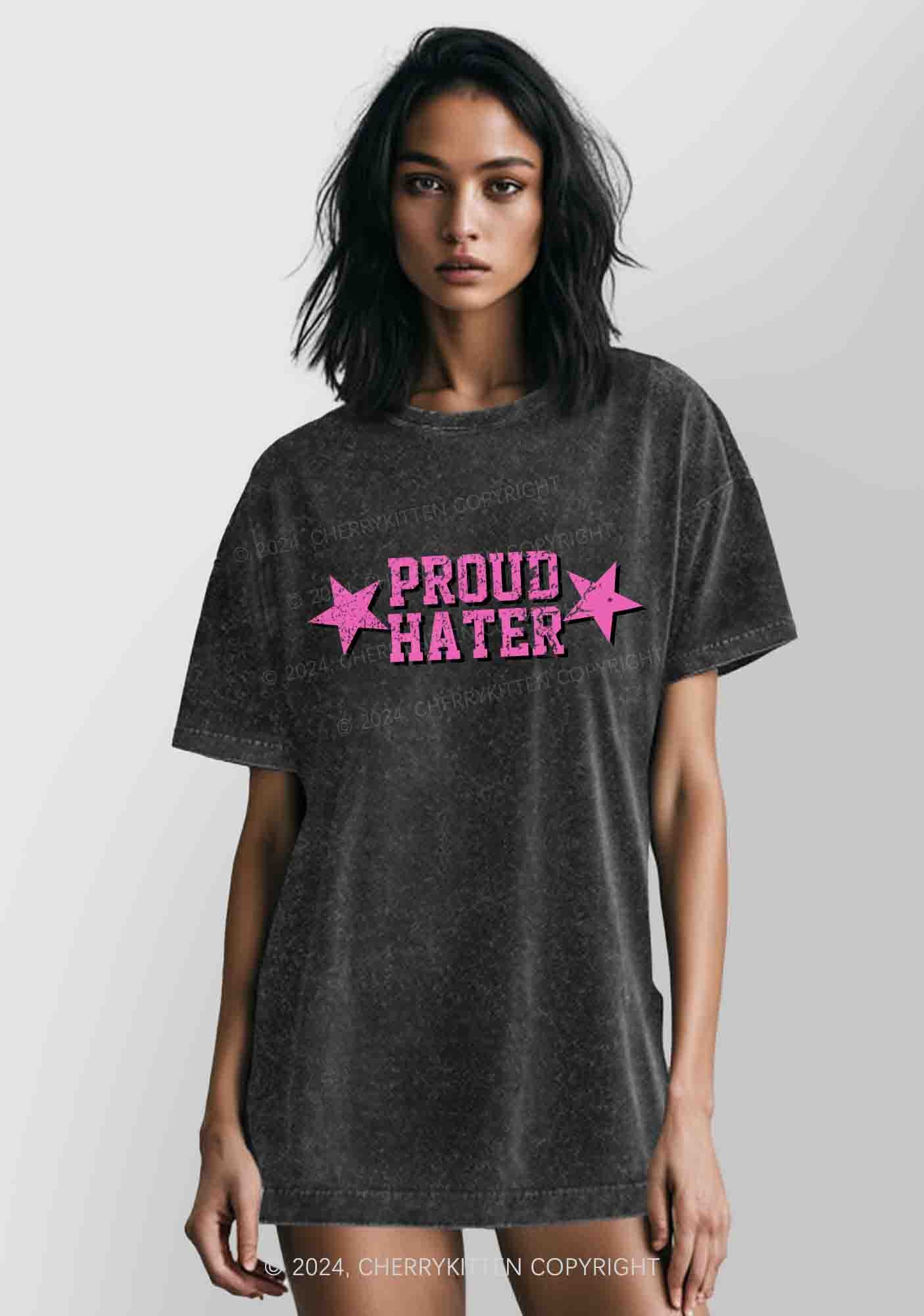 Proud Hater Y2K Washed Tee Cherrykitten - Image 2