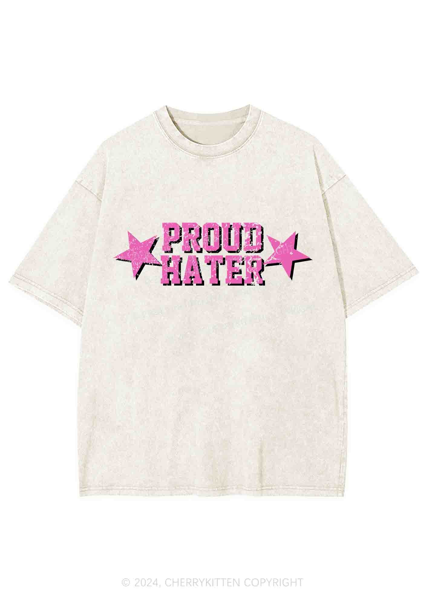 Proud Hater Y2K Washed Tee Cherrykitten - Image 4