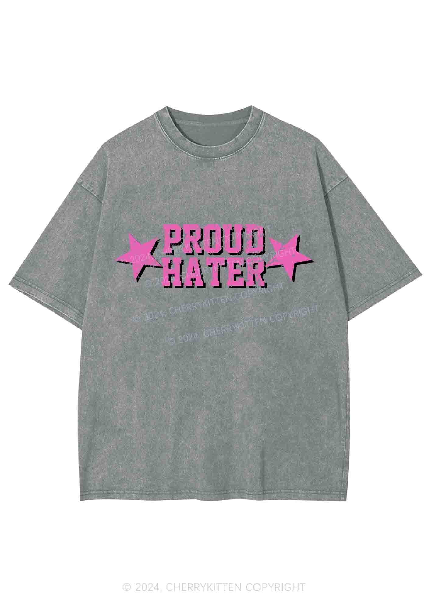 Proud Hater Y2K Washed Tee Cherrykitten - Image 6