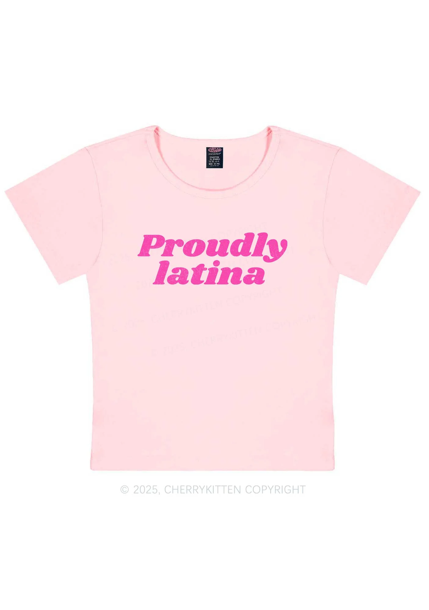 Proudly Latina Y2K Baby Tee Cherrykitten - Image 11