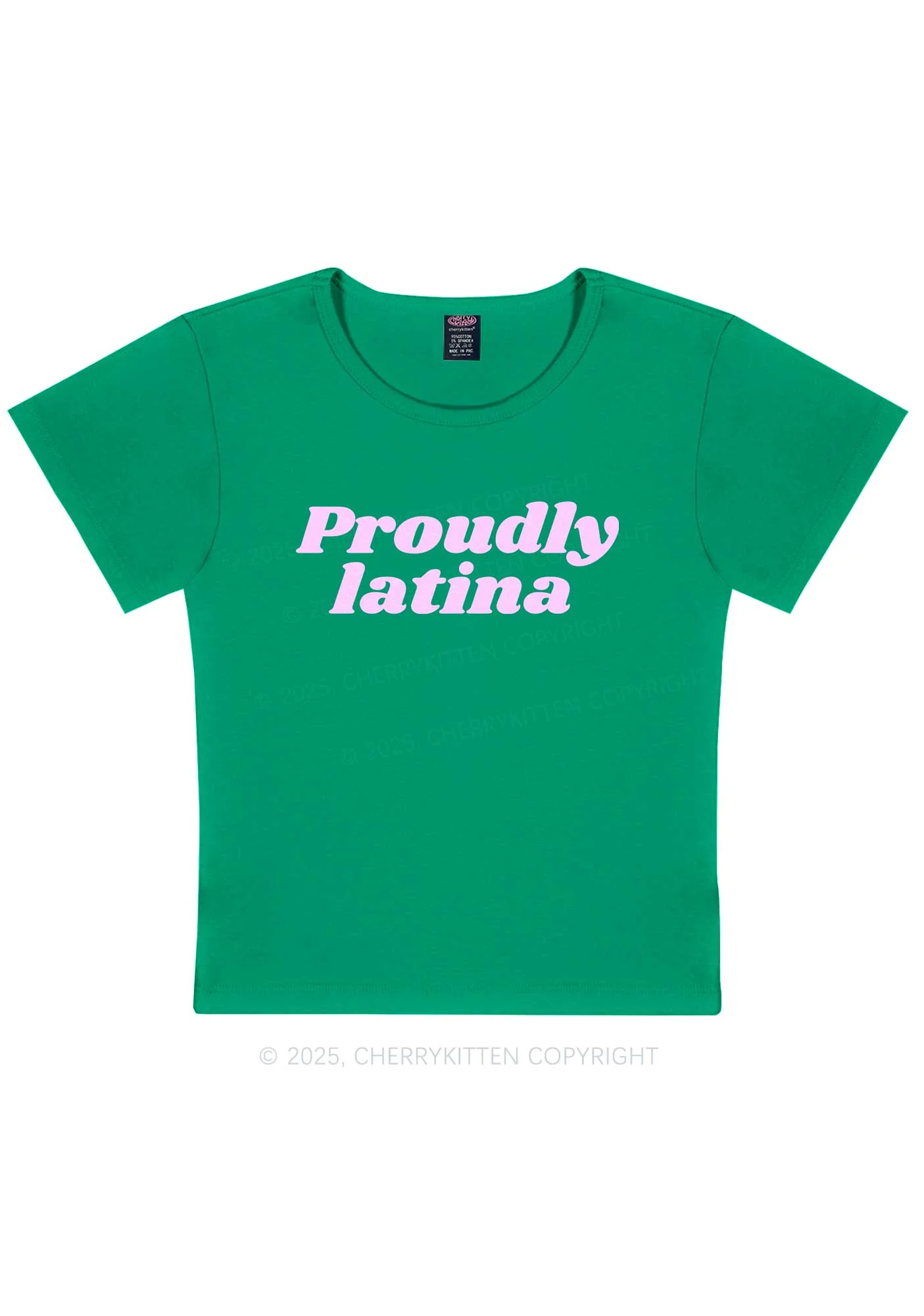 Proudly Latina Y2K Baby Tee Cherrykitten - Image 12