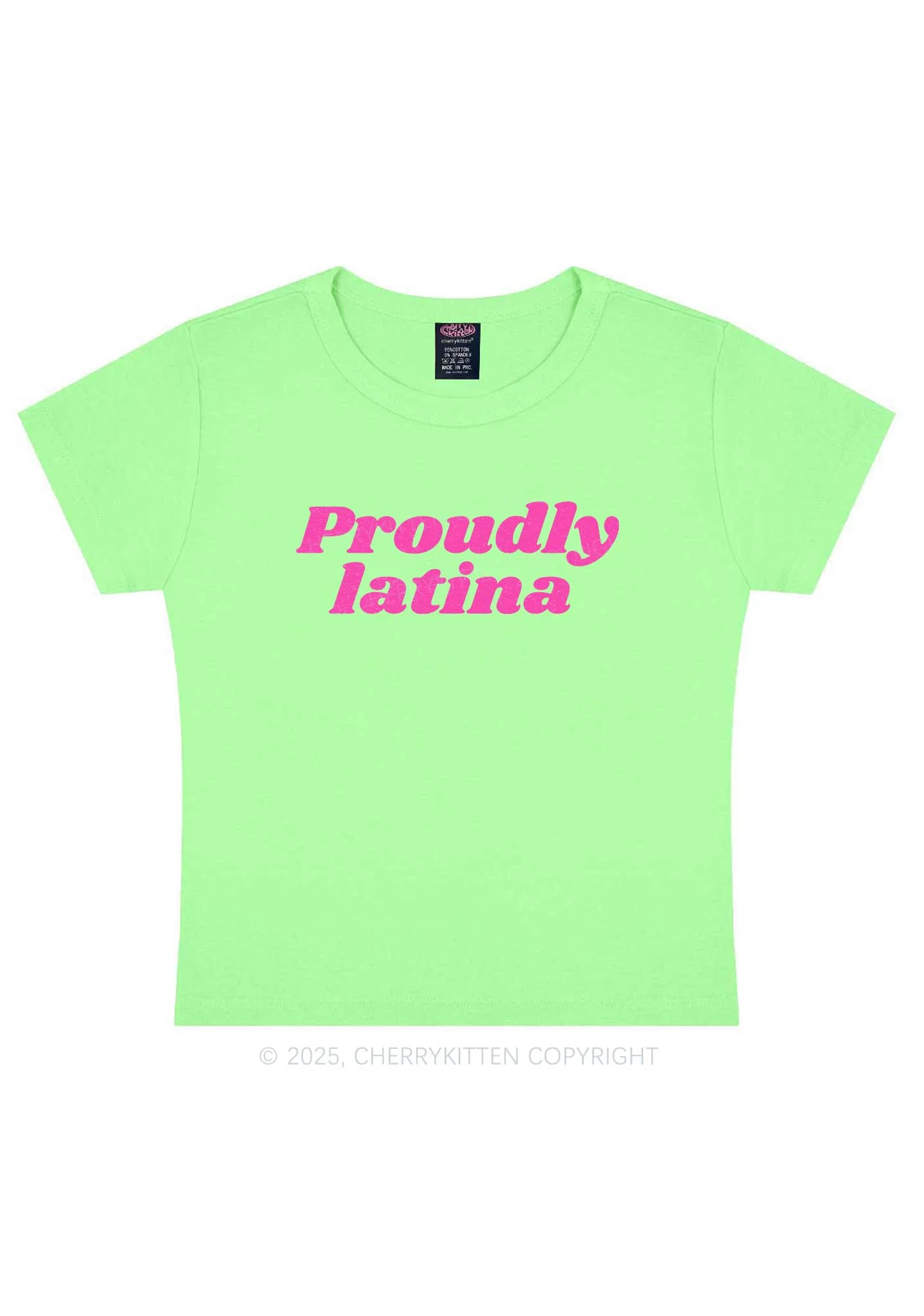 Proudly Latina Y2K Baby Tee Cherrykitten - Image 13