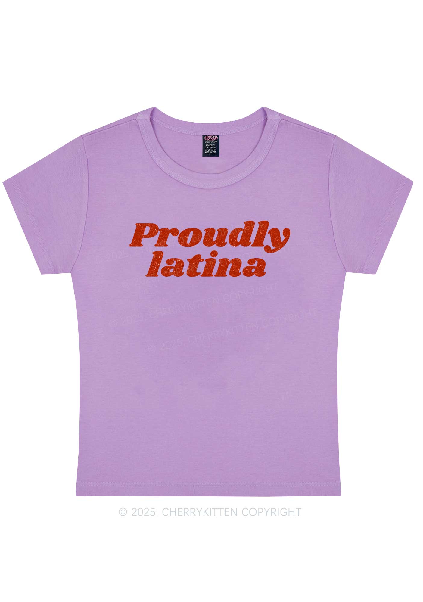 Proudly Latina Y2K Baby Tee Cherrykitten - Image 7