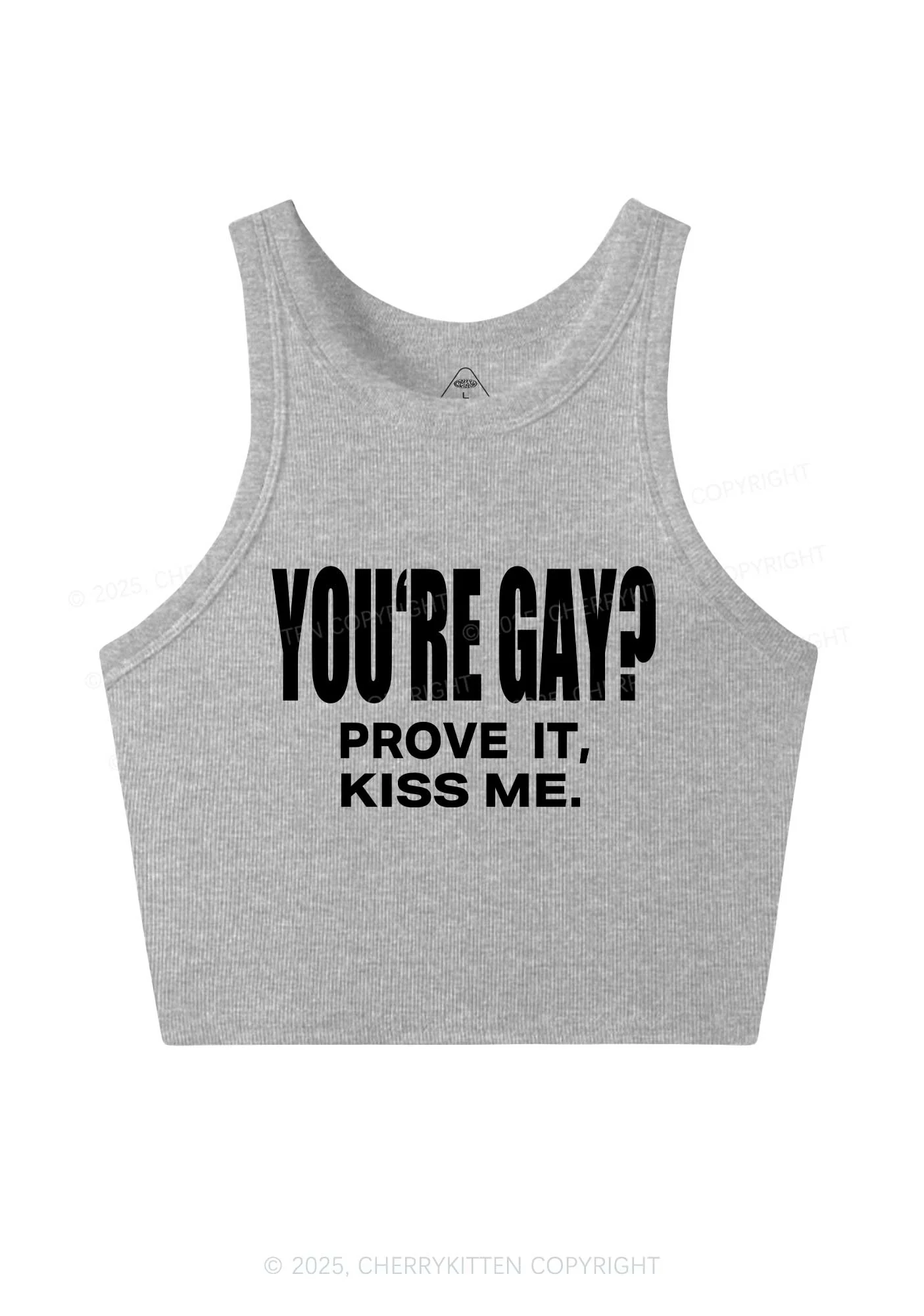 Prove It kiss Me Pride Y2K Crop Tank Top Cherrykitten - Image 4