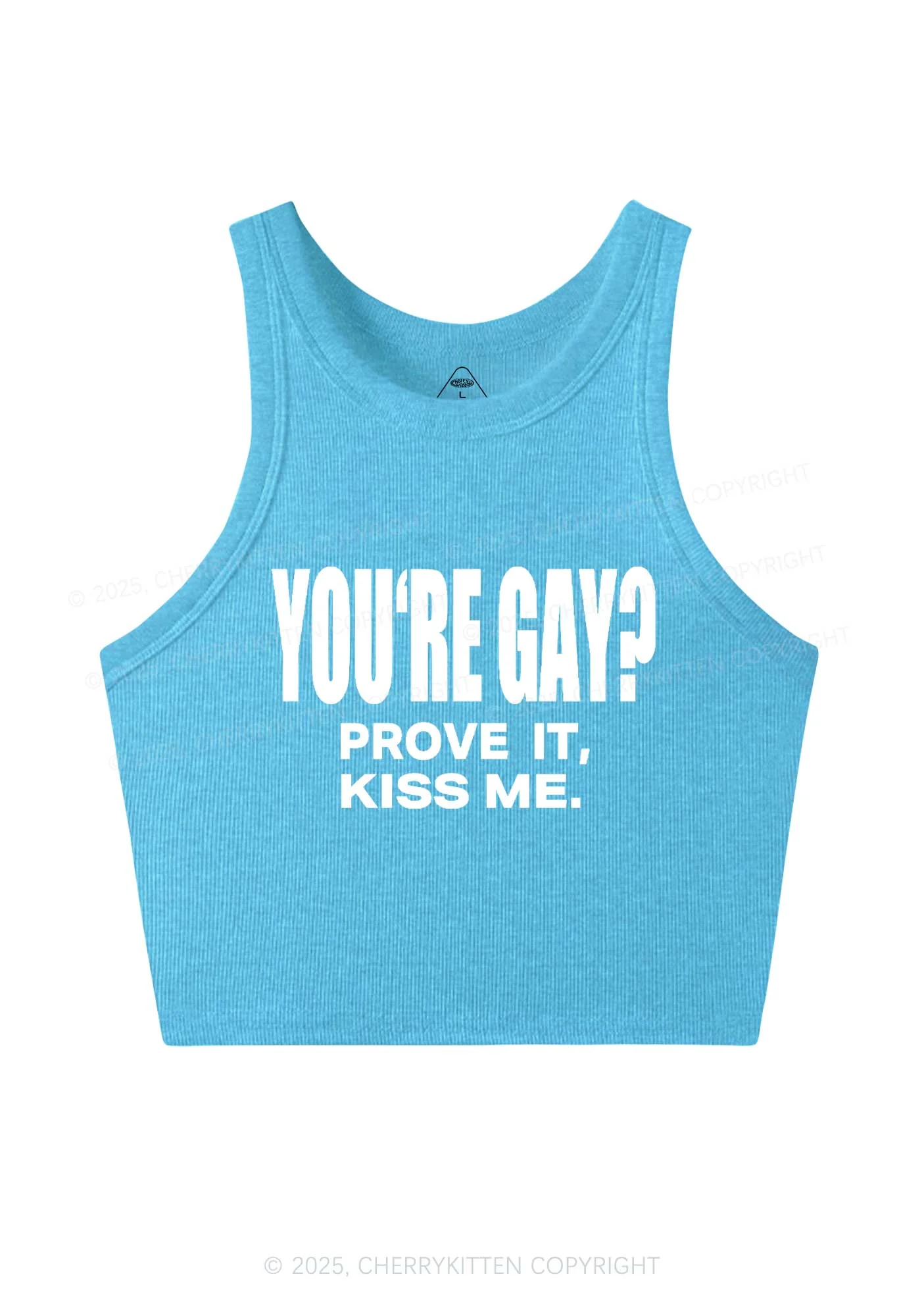Prove It kiss Me Pride Y2K Crop Tank Top Cherrykitten - Image 5