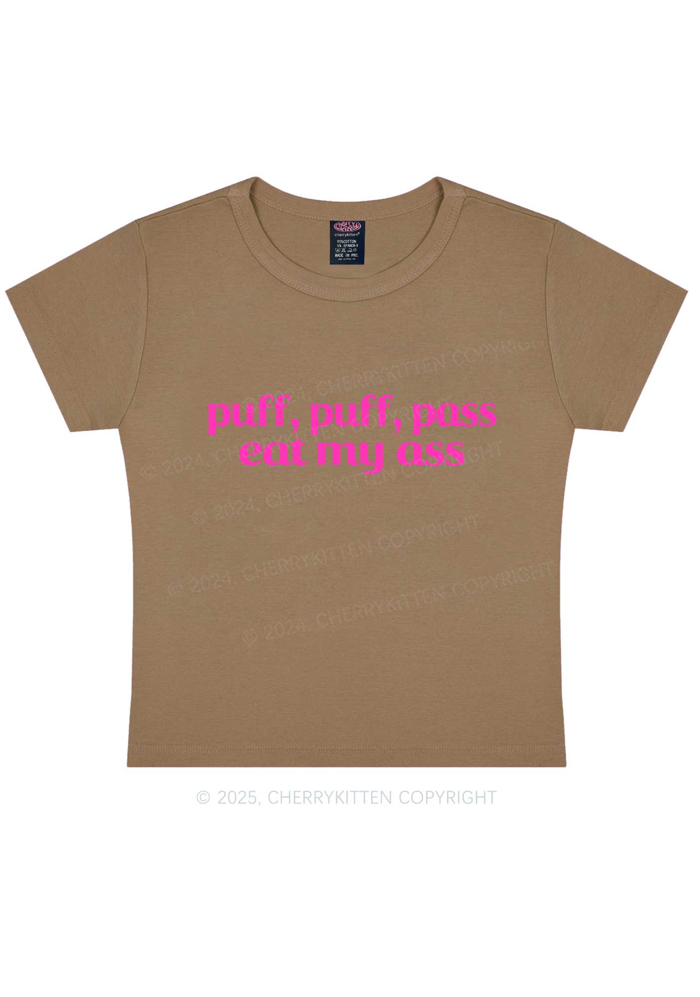 Puff Eat My Axx Y2K Baby Tee Cherrykitten - Image 11