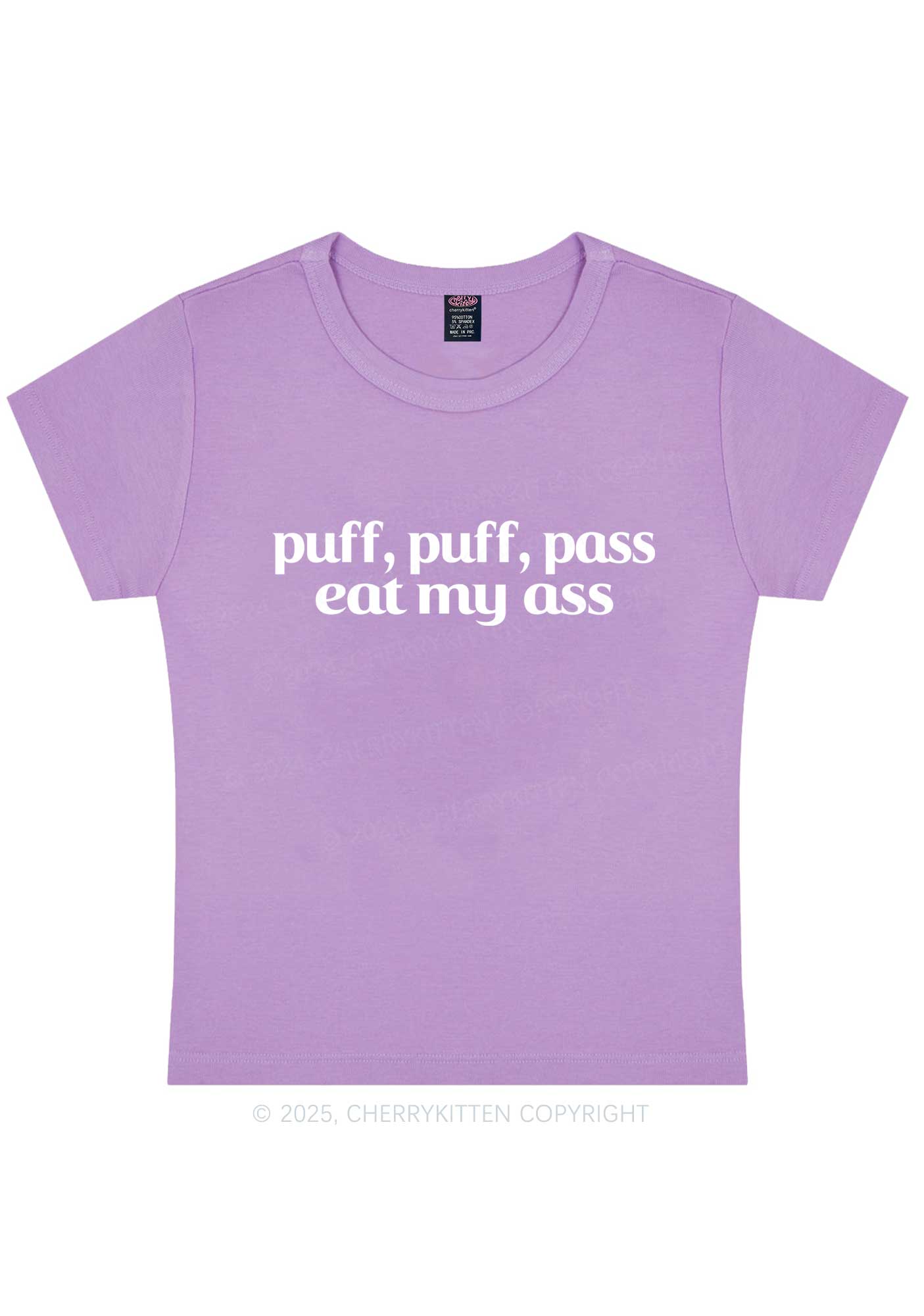 Puff Eat My Axx Y2K Baby Tee Cherrykitten - Image 6