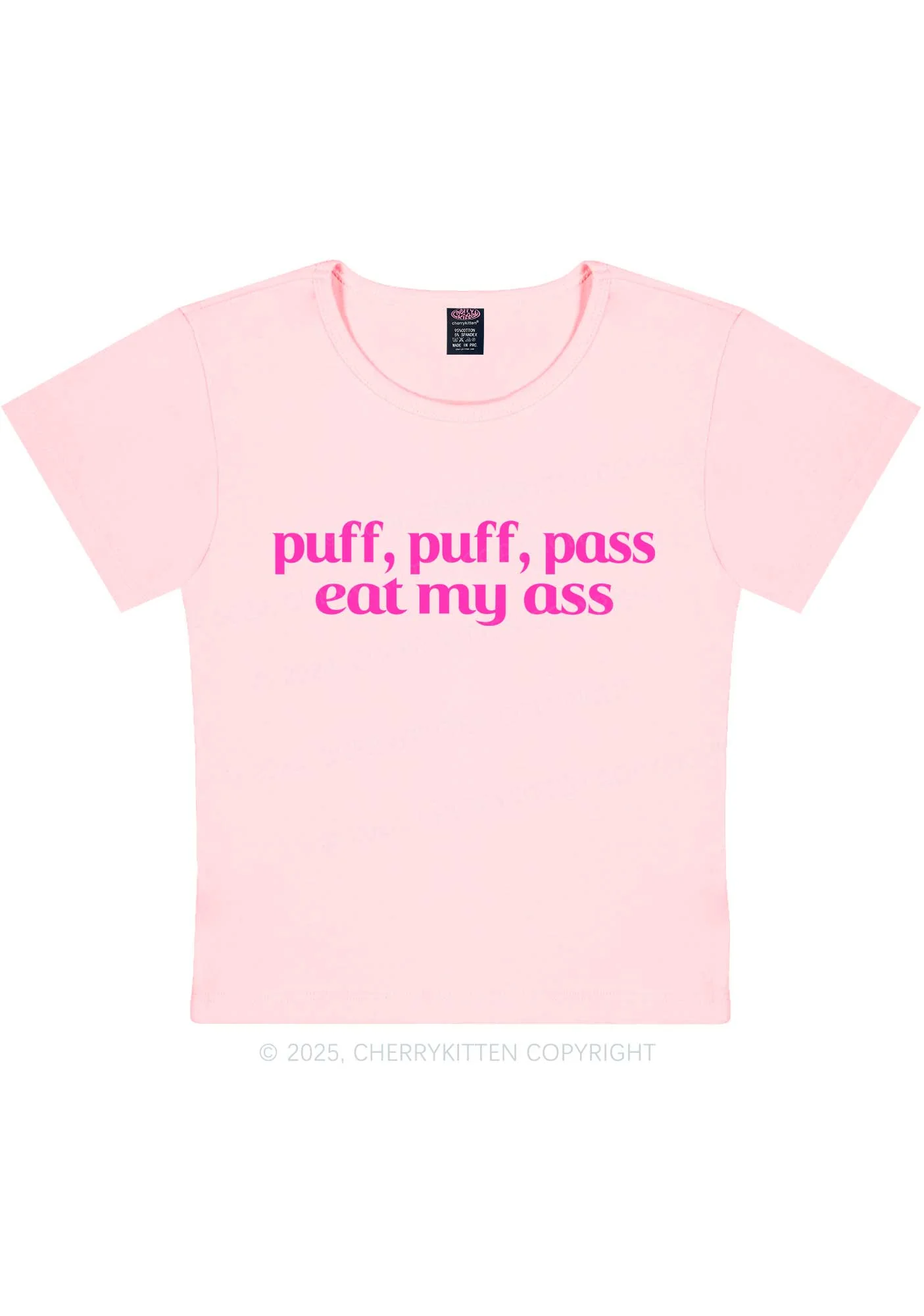 Puff Eat My Axx Y2K Baby Tee Cherrykitten - Image 9