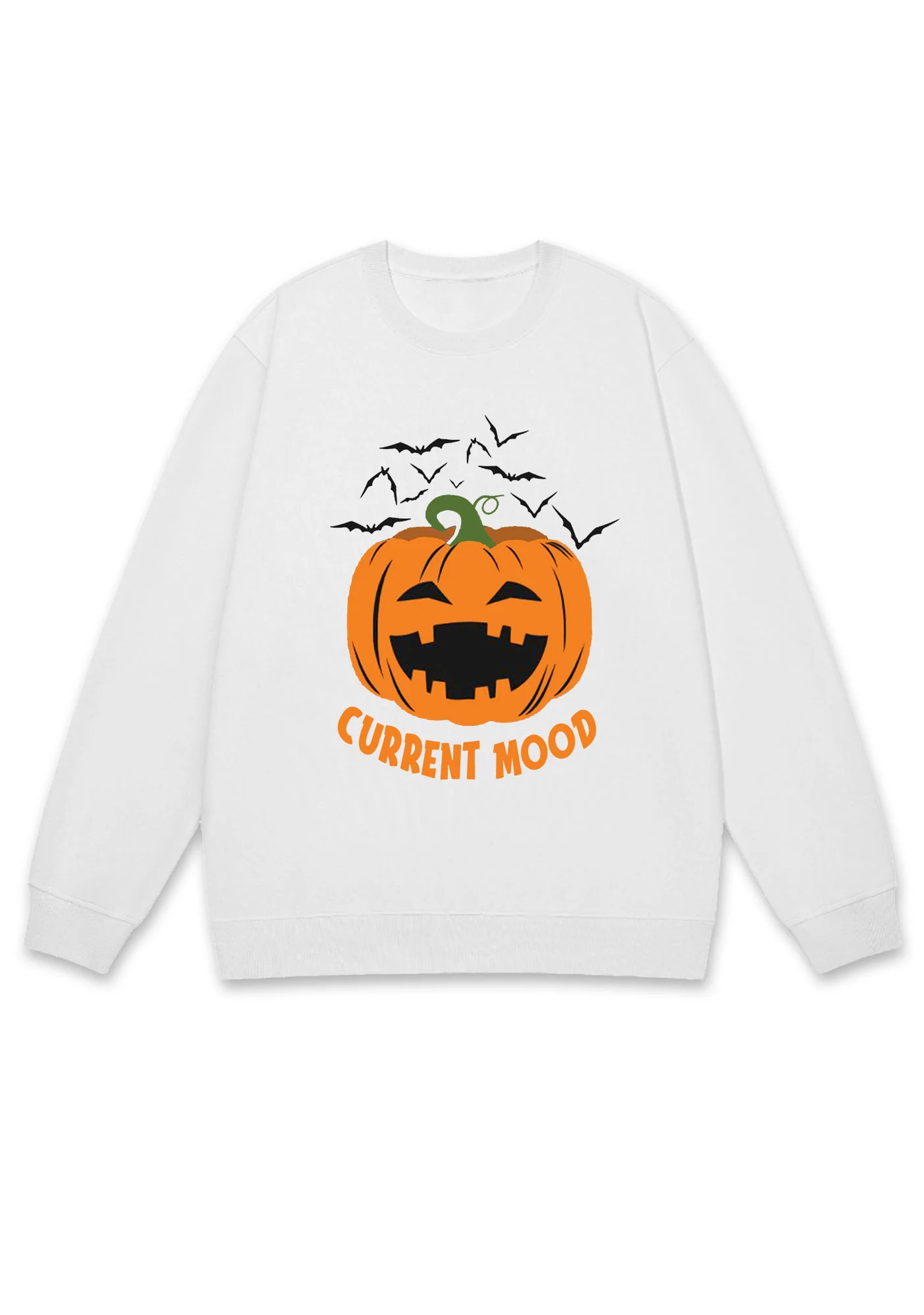 Pumpkin Current Mood Halloween Y2K Sweatshirt Cherrykitten - Image 2