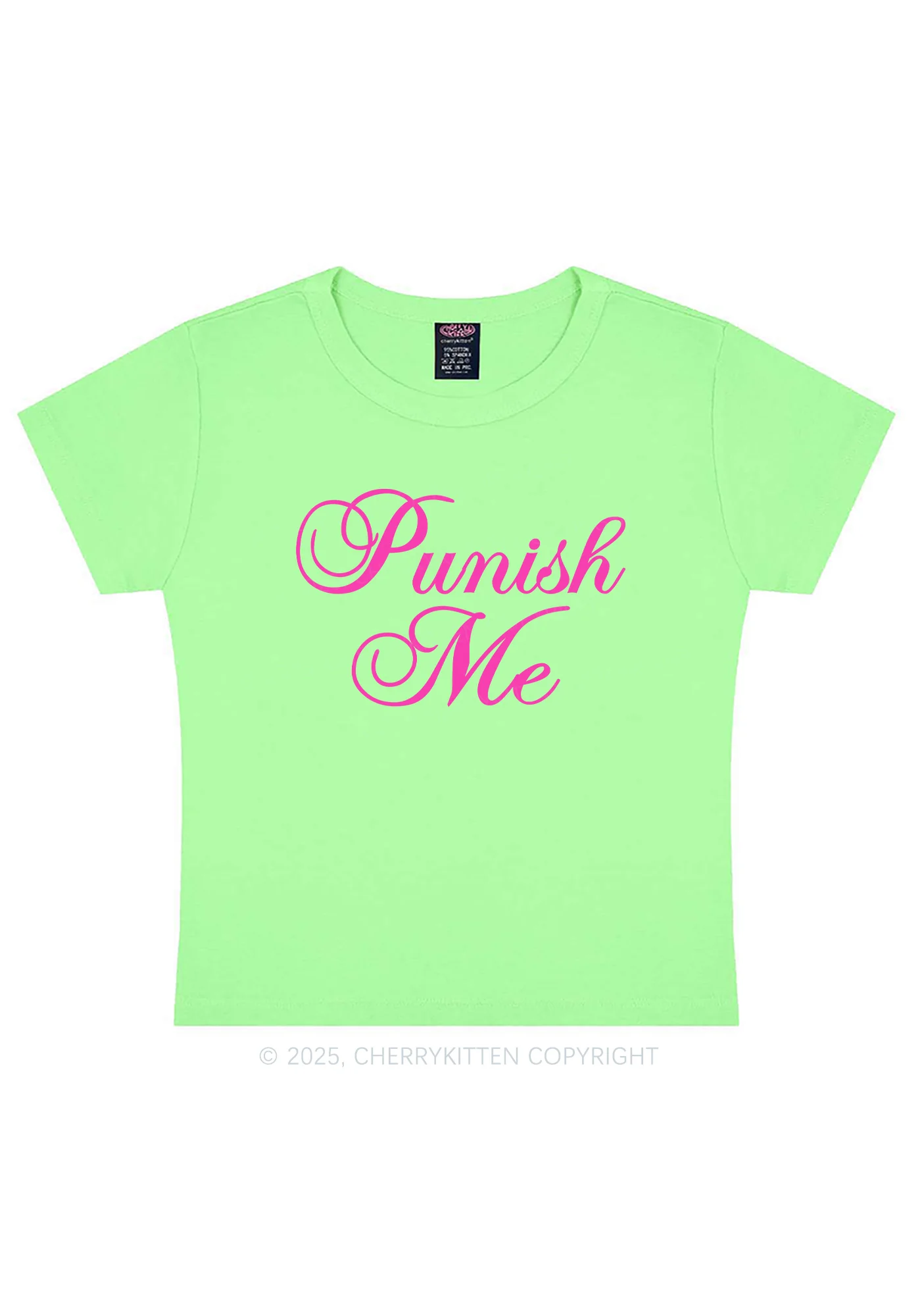 Punish Me Y2K Baby Tee Cherrykitten - Image 10