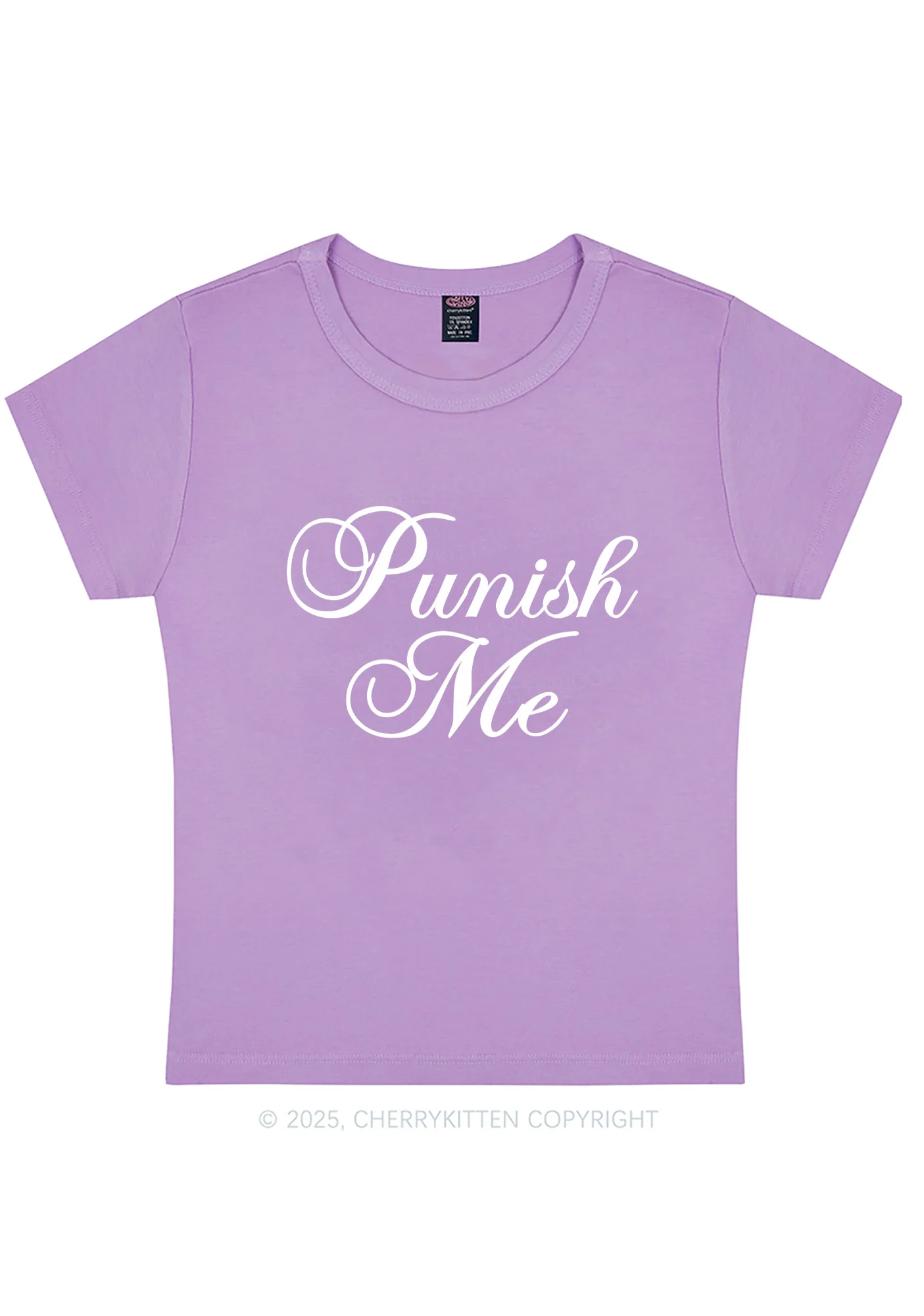 Punish Me Y2K Baby Tee Cherrykitten - Image 4
