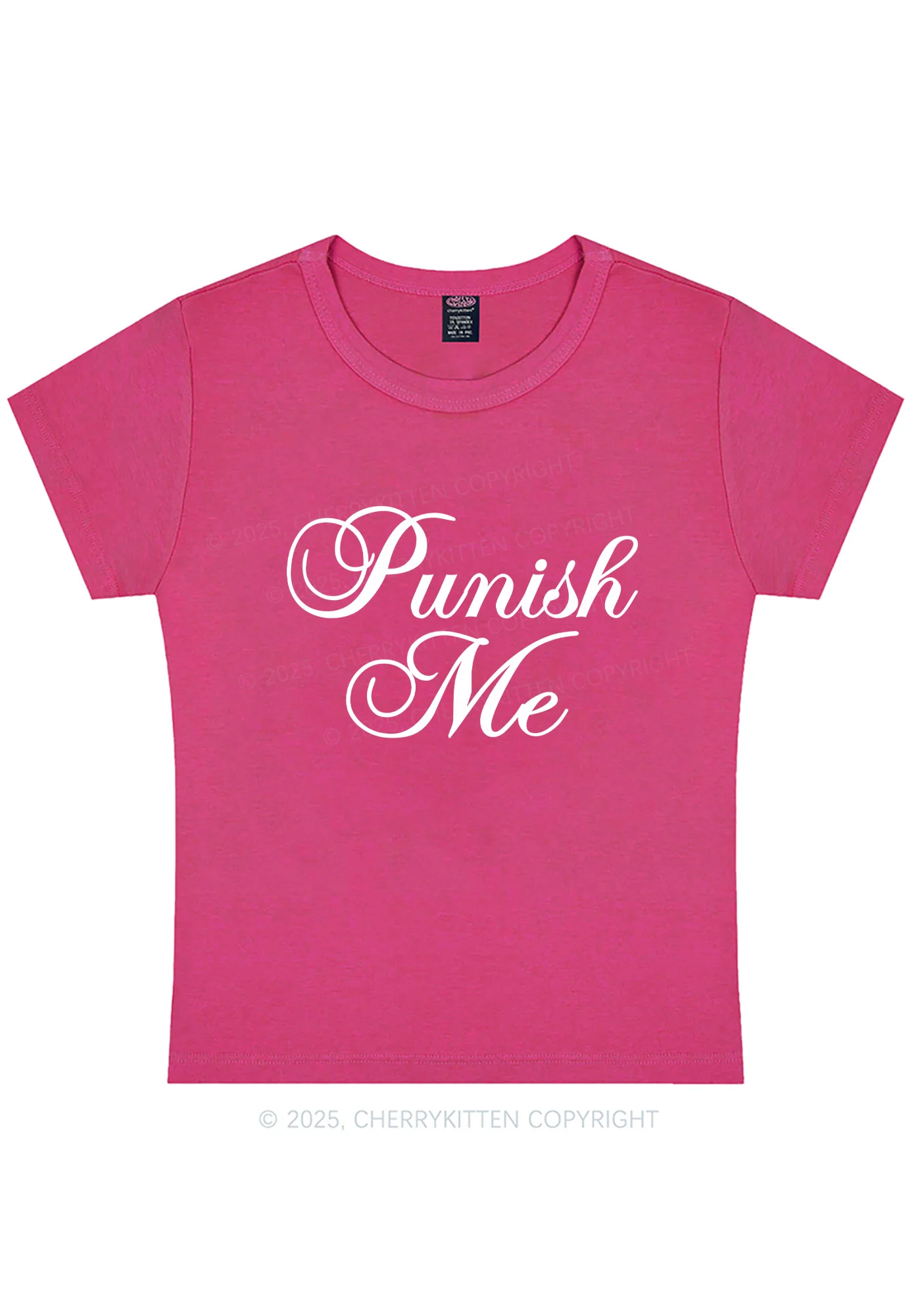 Punish Me Y2K Baby Tee Cherrykitten - Image 5