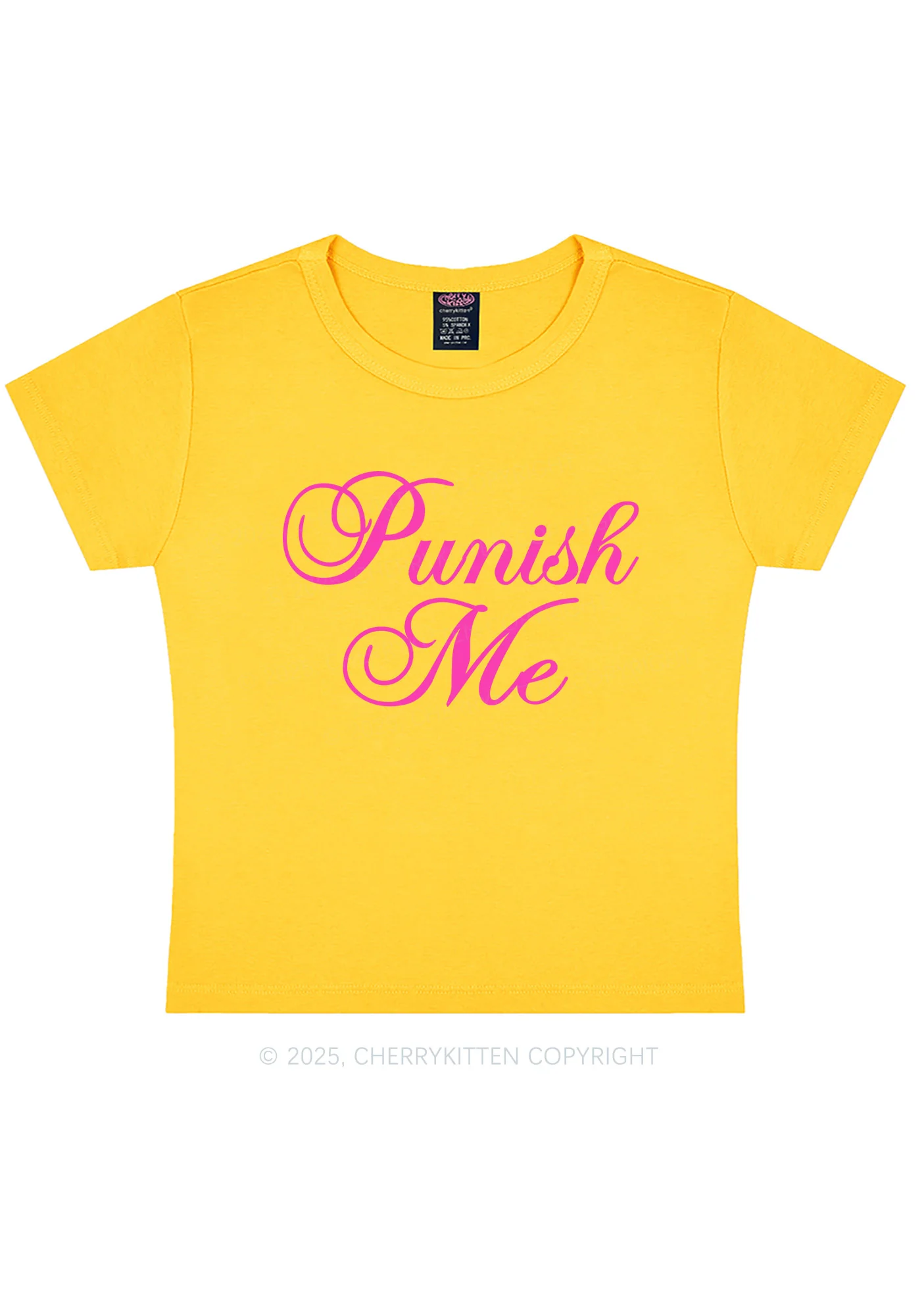 Punish Me Y2K Baby Tee Cherrykitten - Image 7
