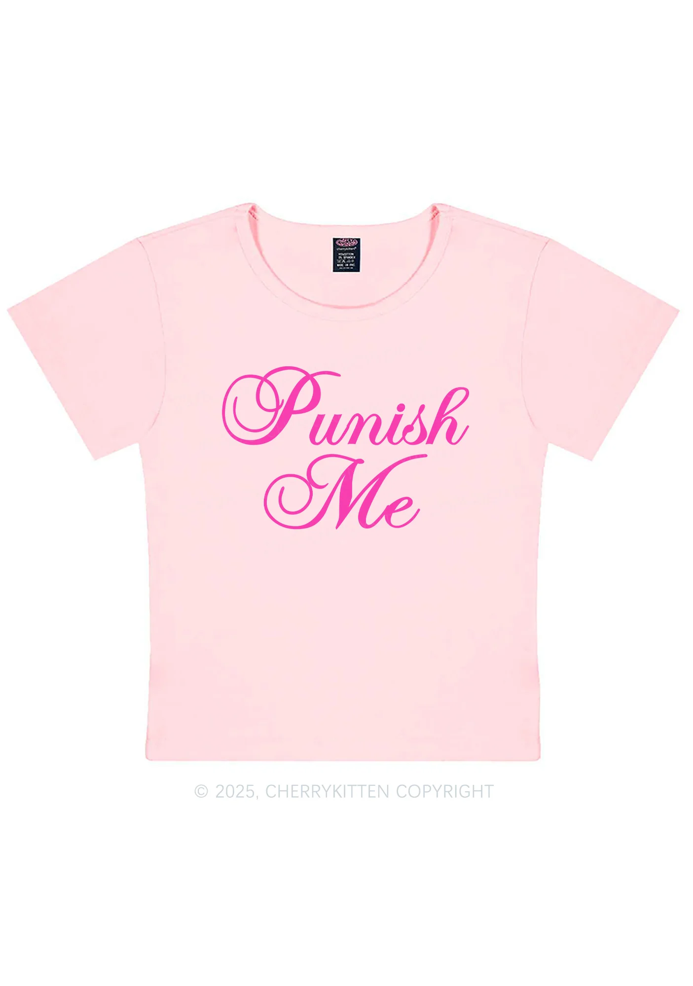 Punish Me Y2K Baby Tee Cherrykitten - Image 8