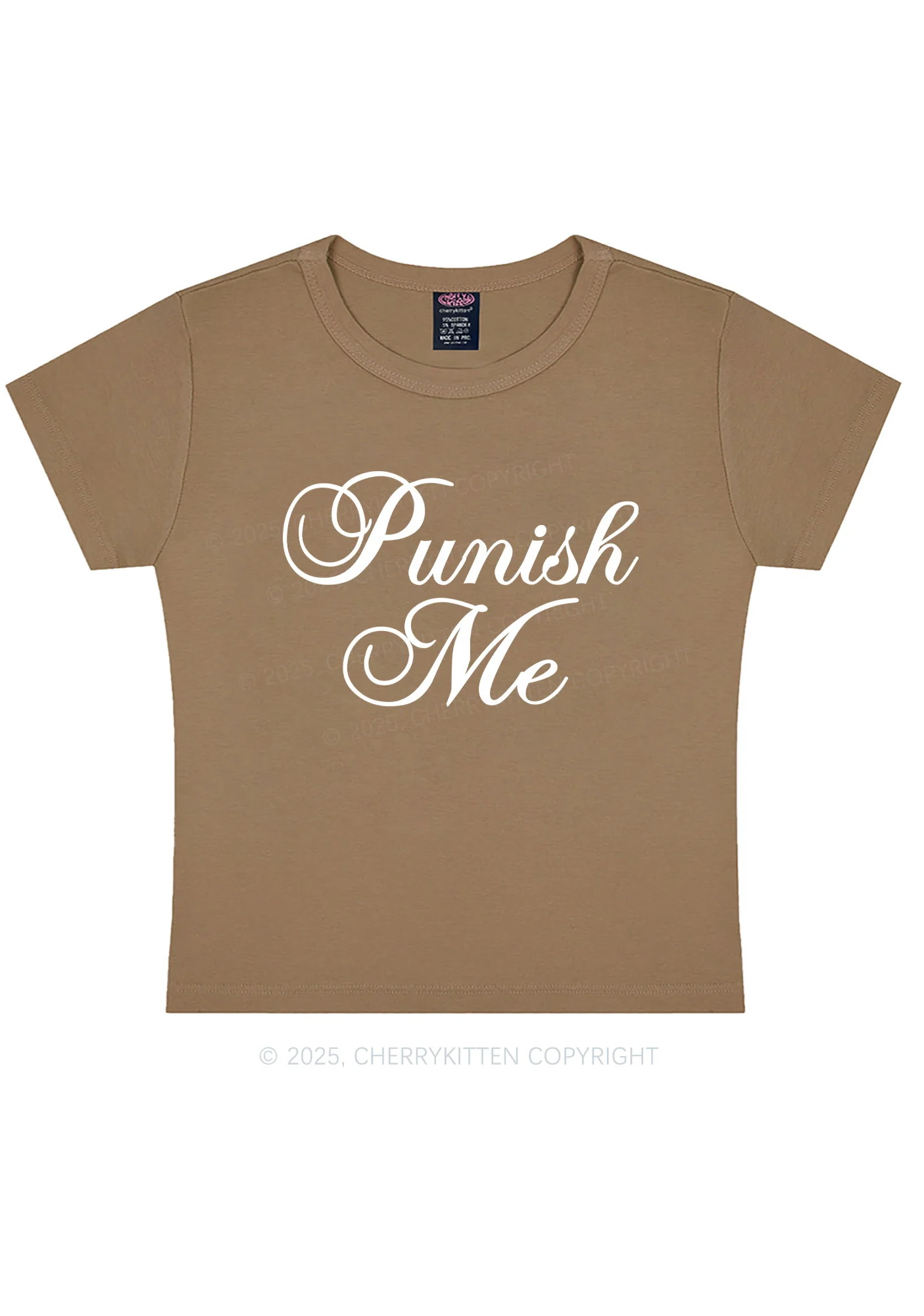 Punish Me Y2K Baby Tee Cherrykitten - Image 9