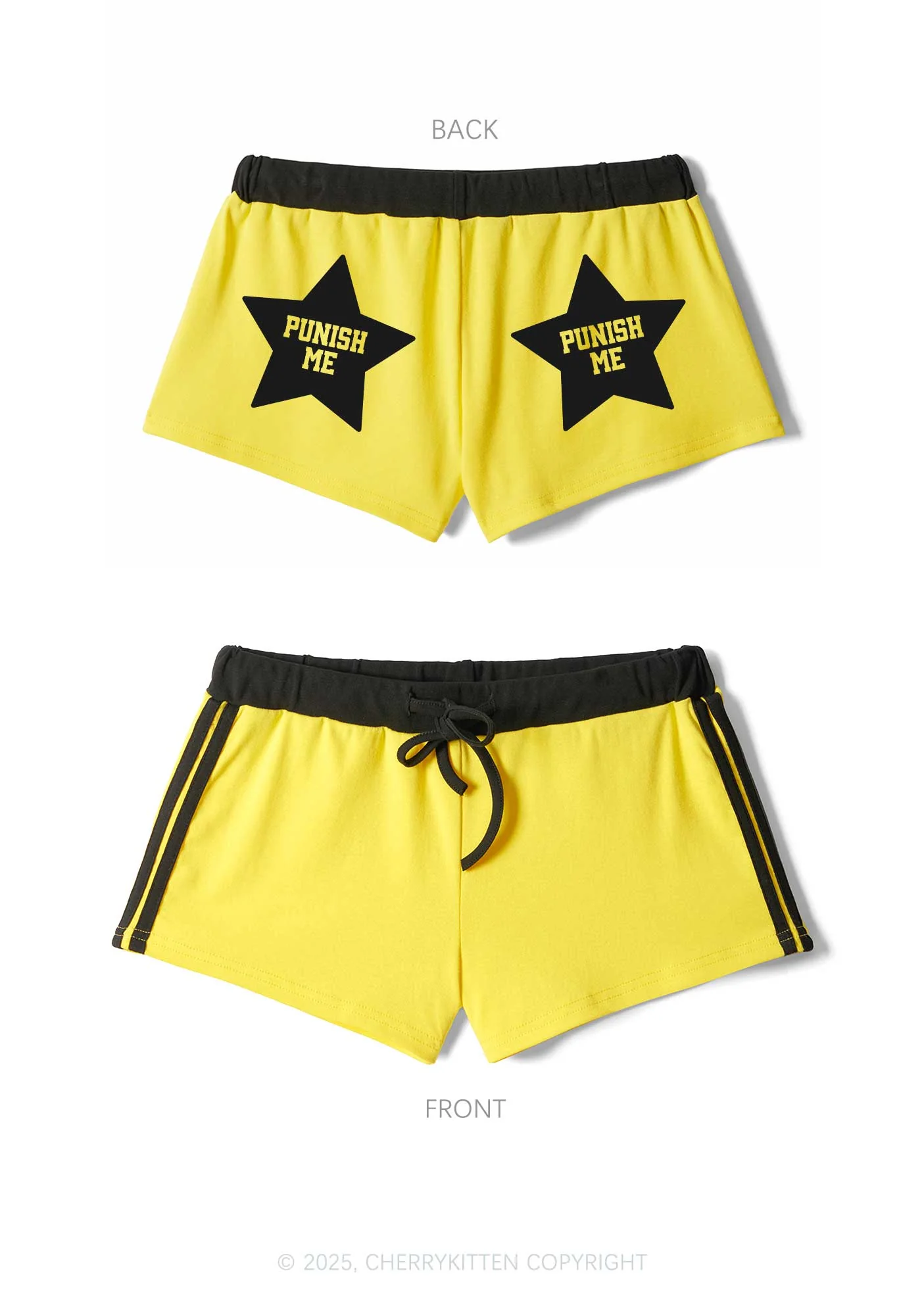 Punish Me Y2K Drawstring Mini Shorts Cherrykitten - Image 3