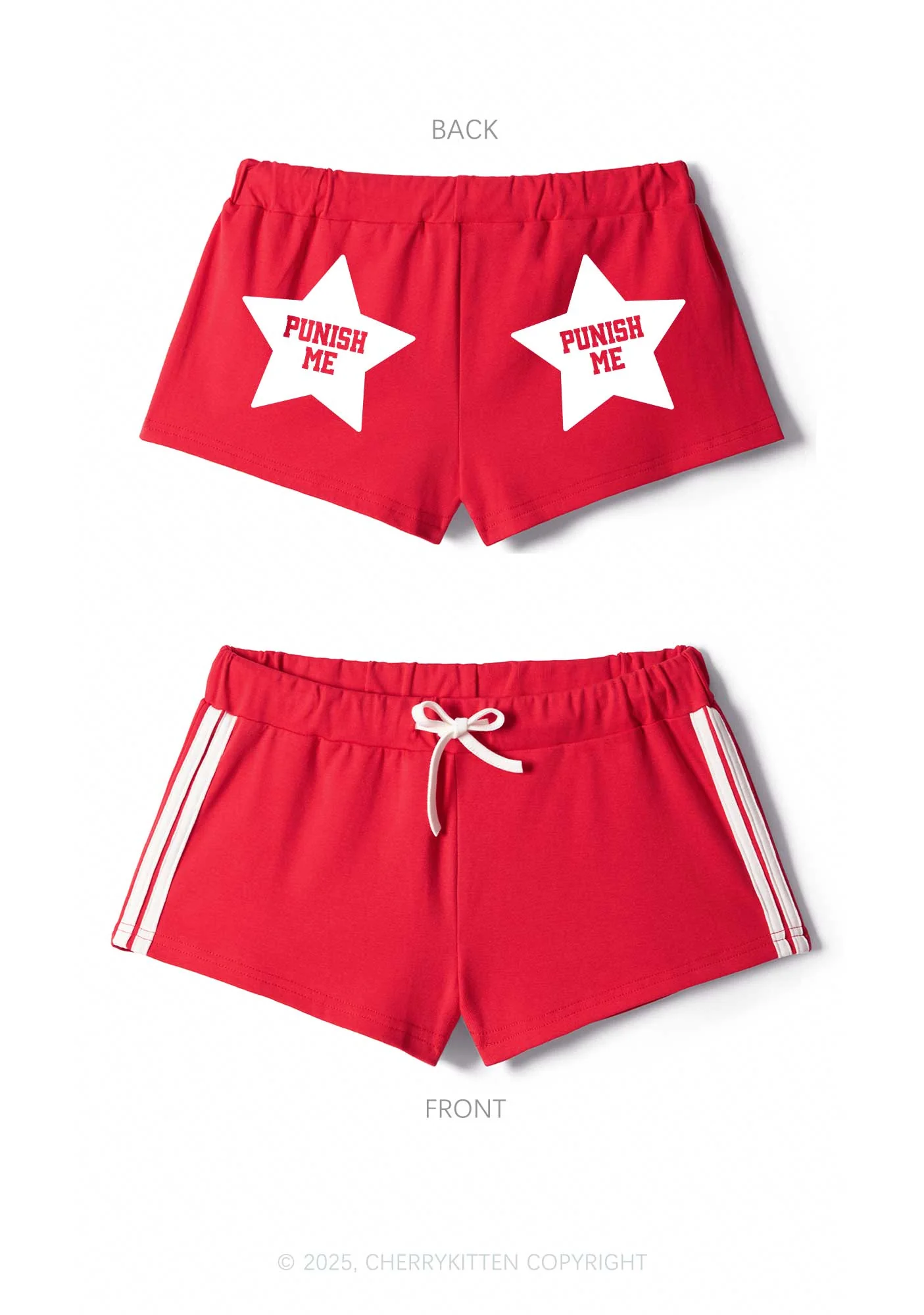 Punish Me Y2K Drawstring Mini Shorts Cherrykitten - Image 4