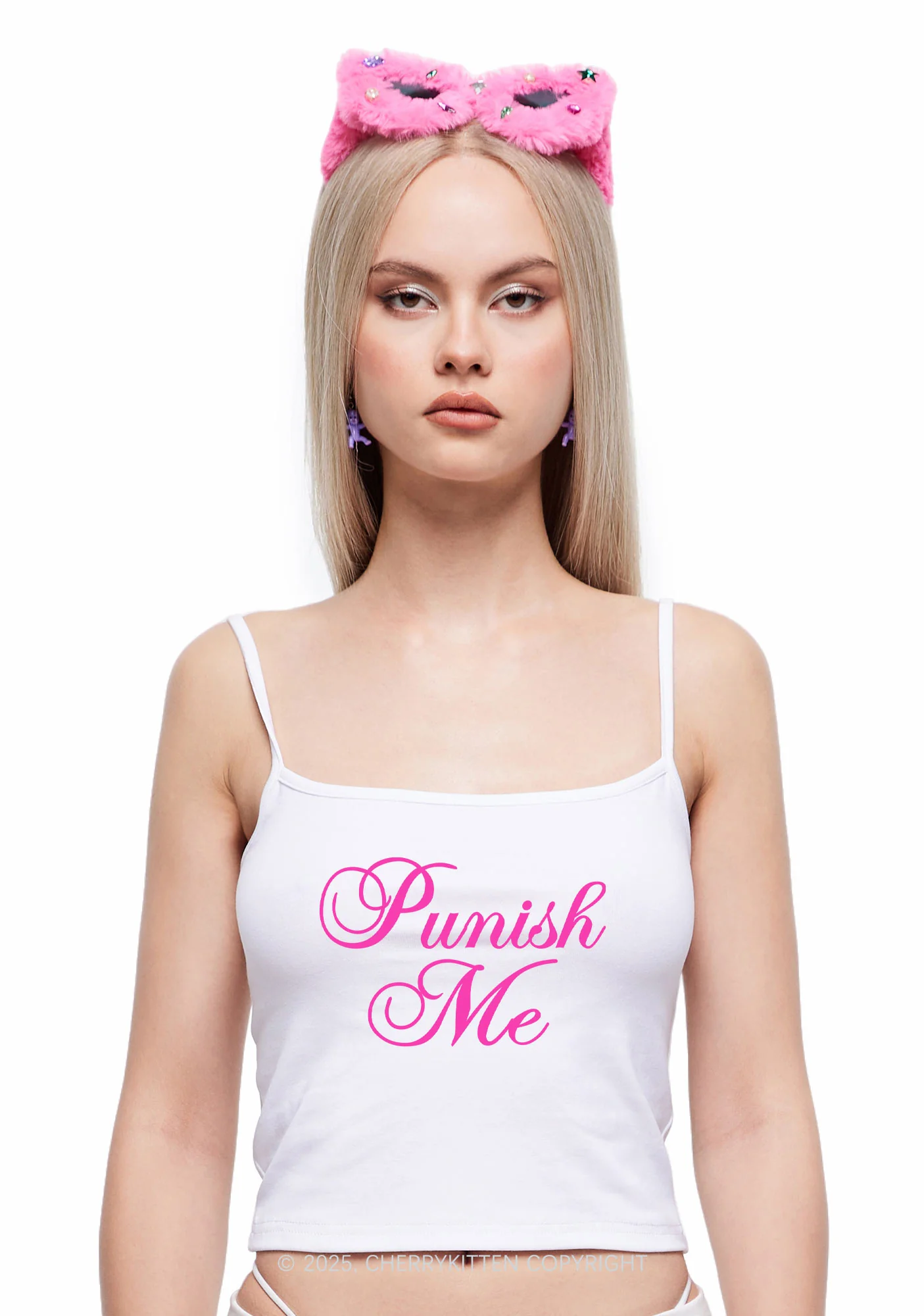 Punish Me Y2K Spaghetti Strap Cami Cherrykitten - Image 2