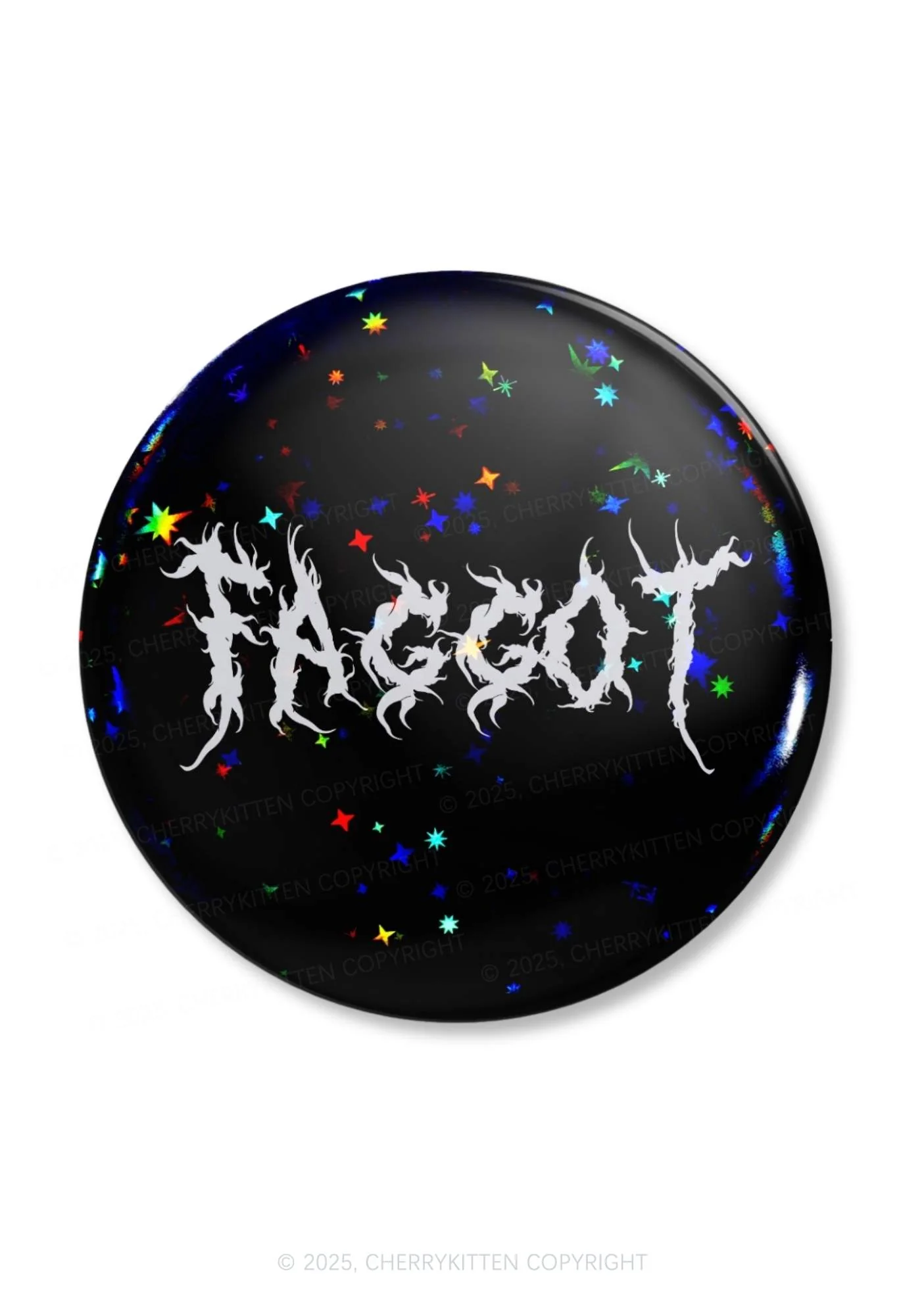 Punk Faggot Pride 1Pc Y2K Pin Badge Cherrykitten - Image 3