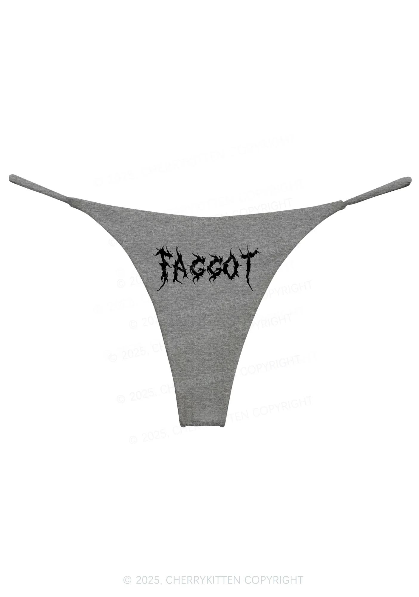 Punk Faggot Pride Y2K Bikini String Thong Cherrykitten - Image 9