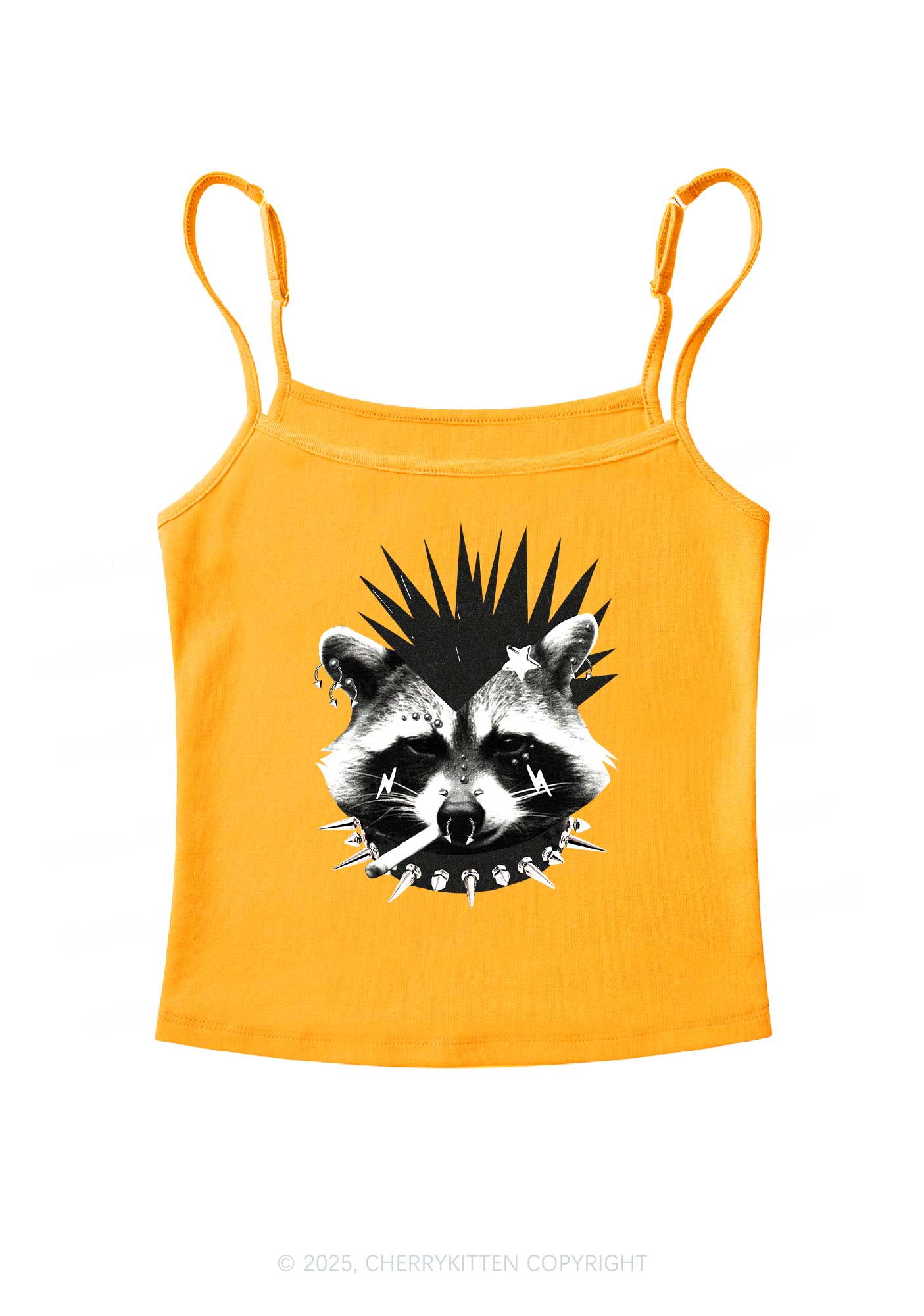 Punk Raccoon Y2K Spaghetti Strap Cami Cherrykitten - Image 5