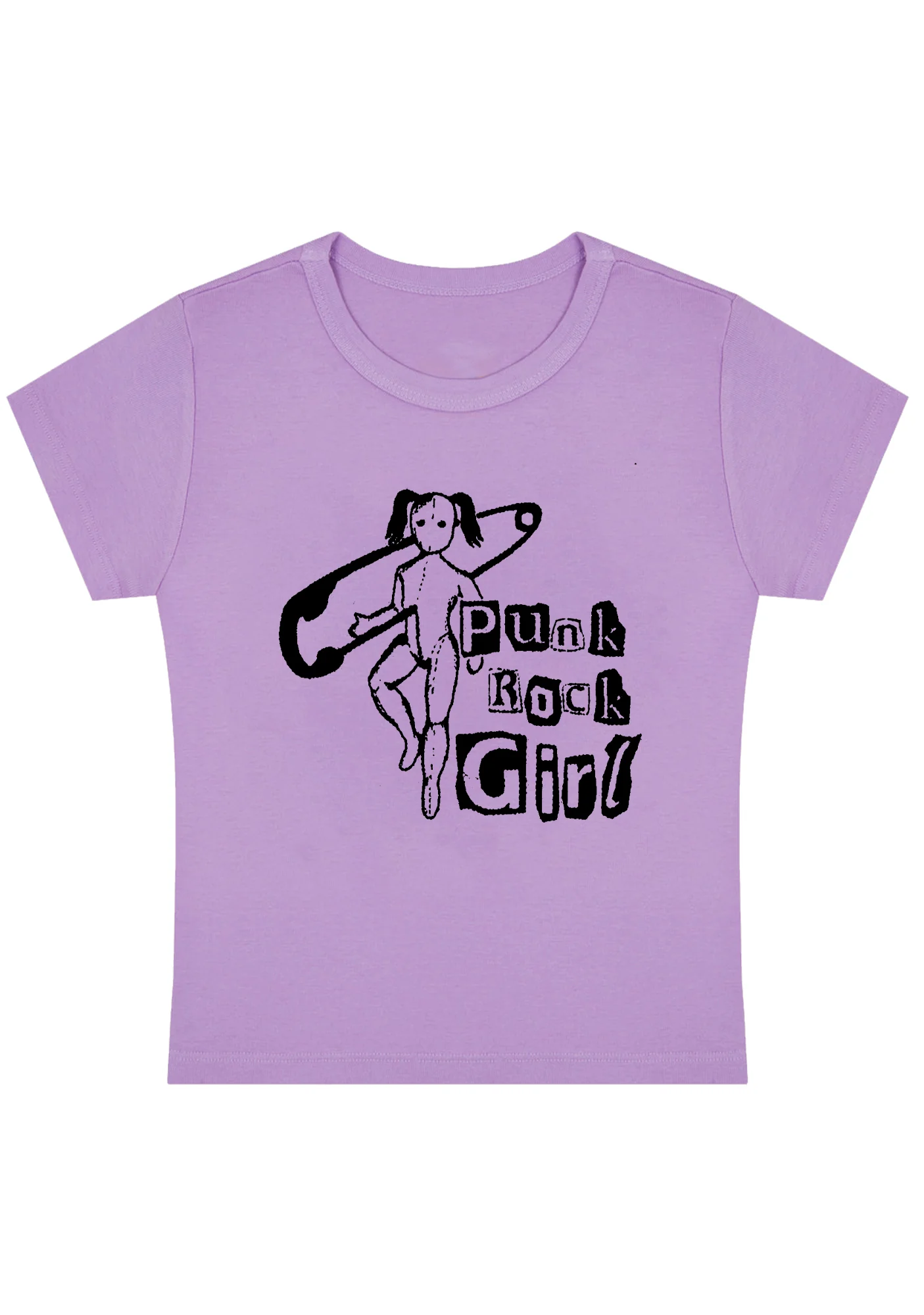 Punk Rock Girl Y2K Baby Tee - Image 4
