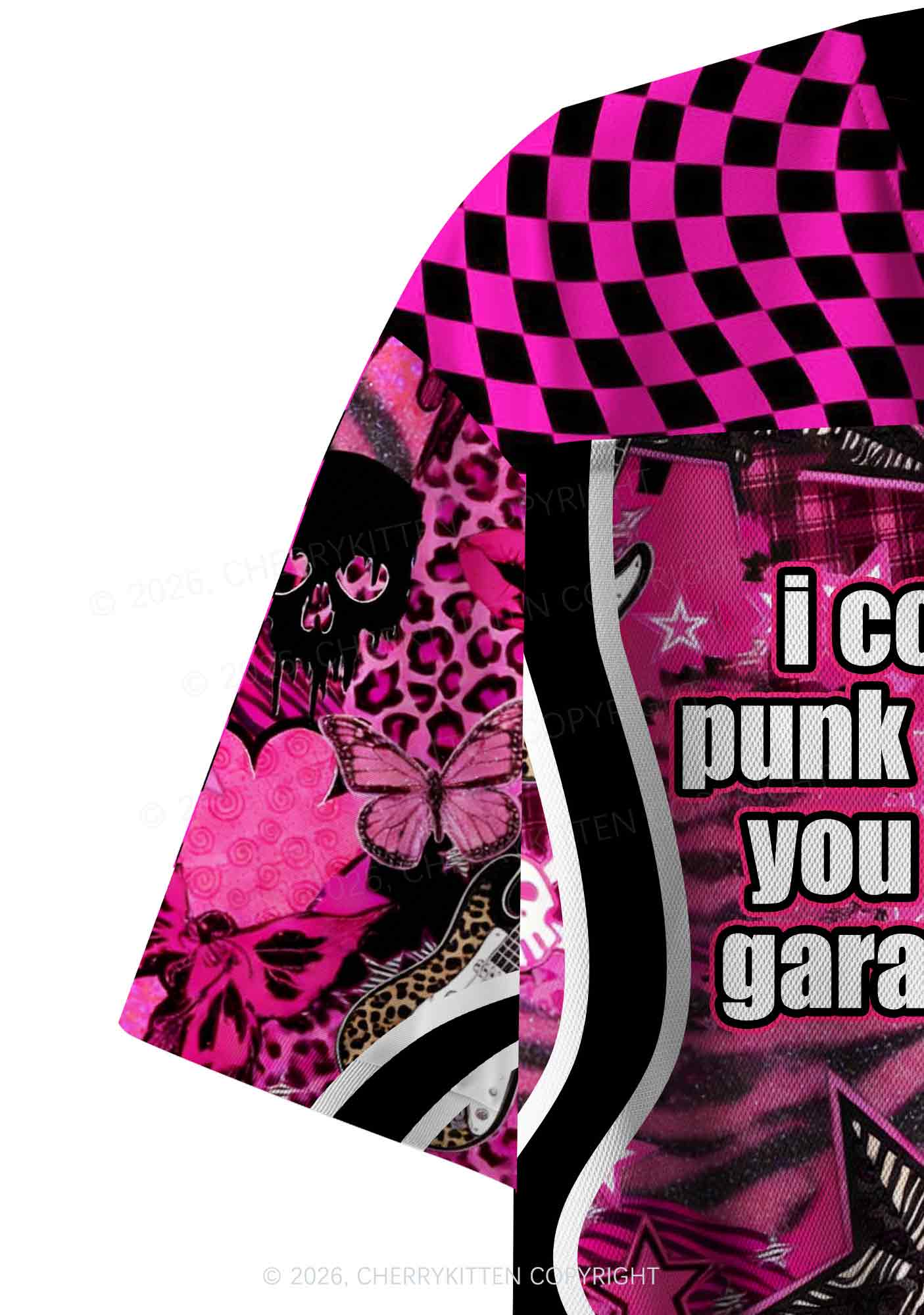 Punk Rock Princess Y2K Crop Sport Jersey Shirts Cherrykitten - Image 6