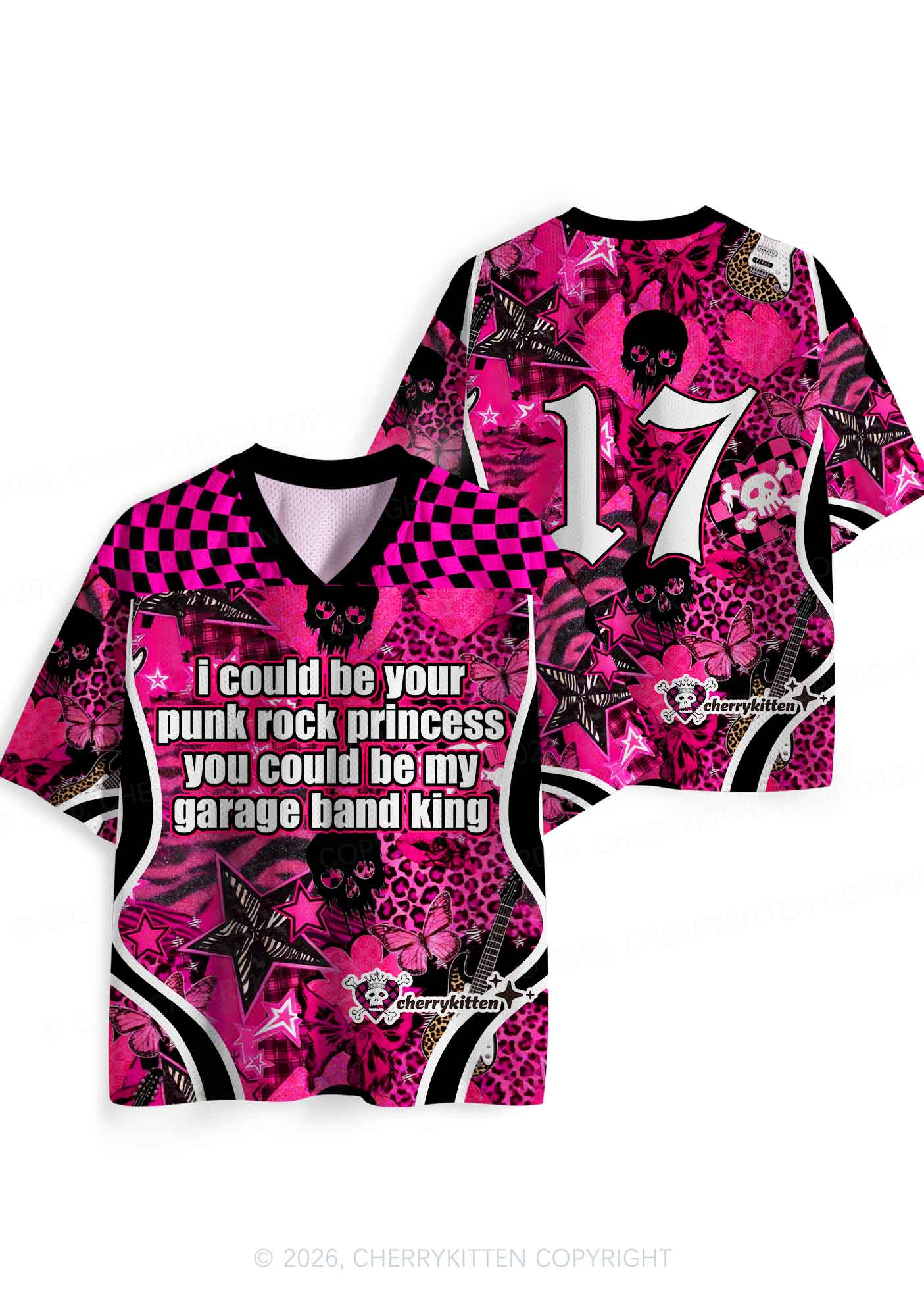 Punk Rock Princess Y2K Sport Jersey Shirts Cherrykitten - Image 4