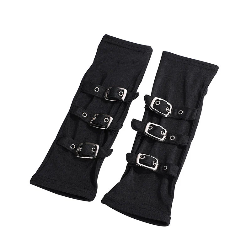 Punk Style Halloween Party Y2K Half Finger Gloves - Image 2