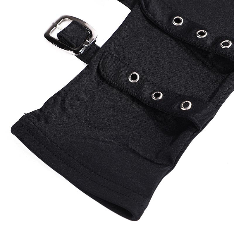 Punk Style Halloween Party Y2K Half Finger Gloves - Image 4