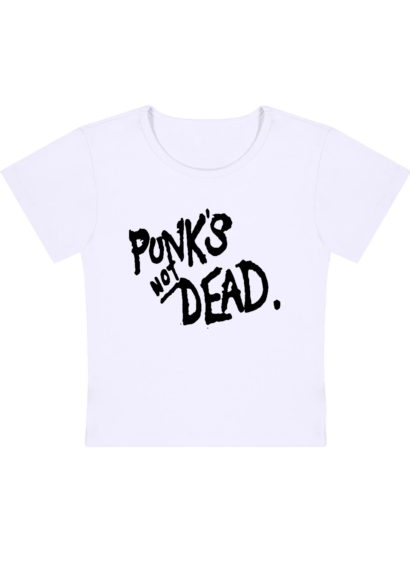 Punk's Not Dead Y2K Baby Tee - Image 3
