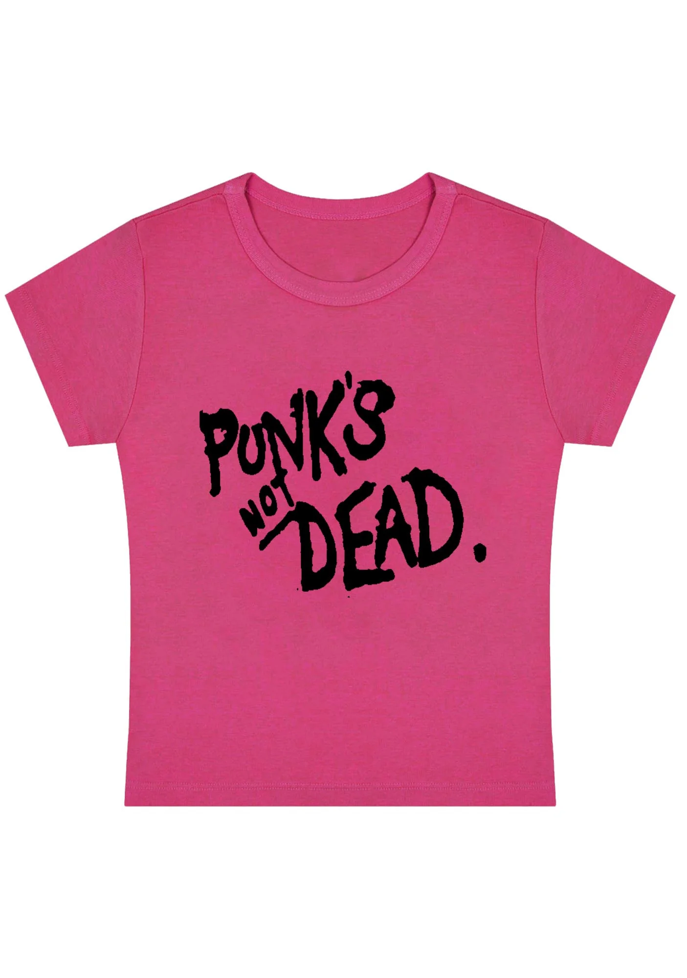 Punk's Not Dead Y2K Baby Tee - Image 5