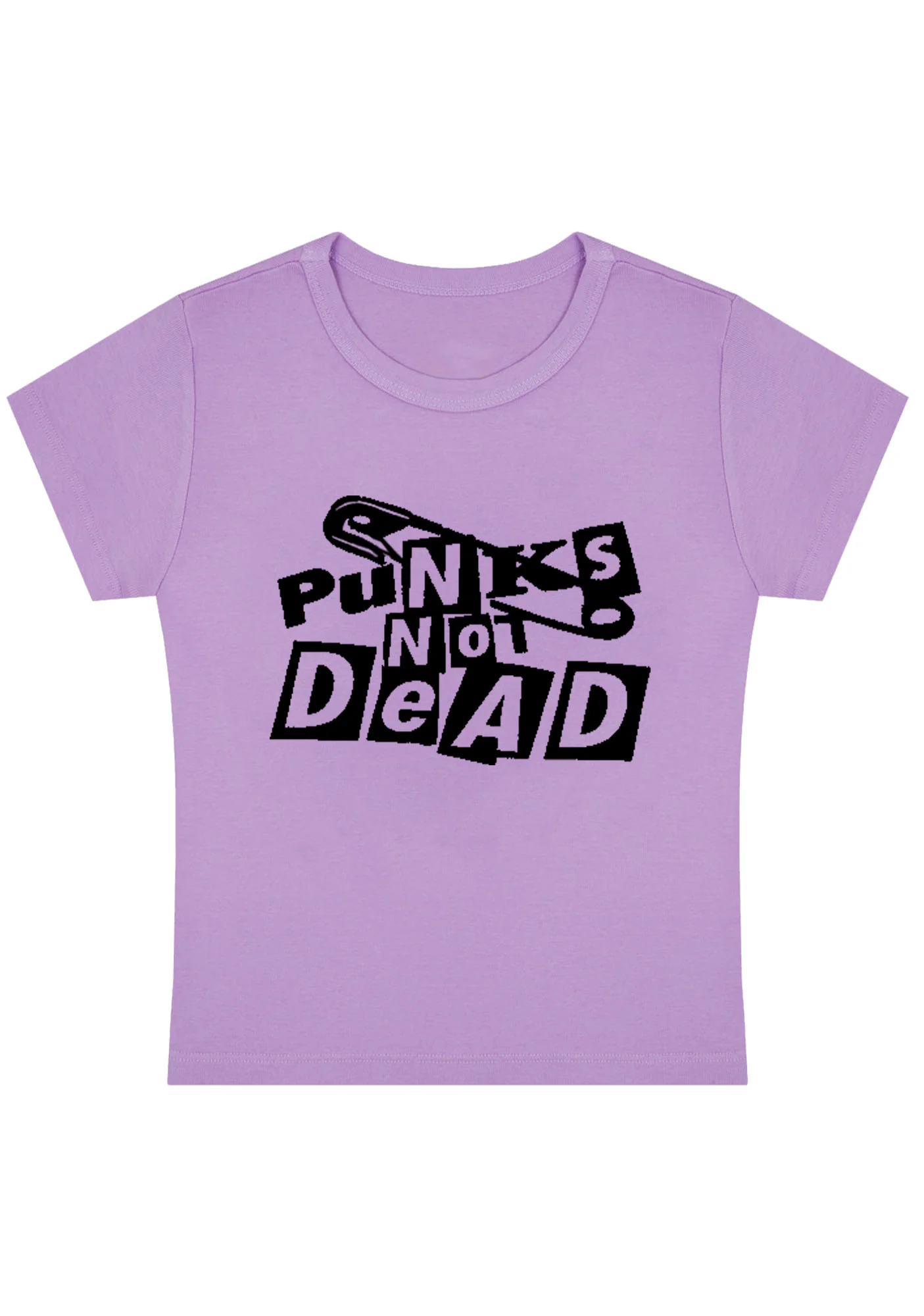Punks Not Dead Y2K Baby Tee - Image 4