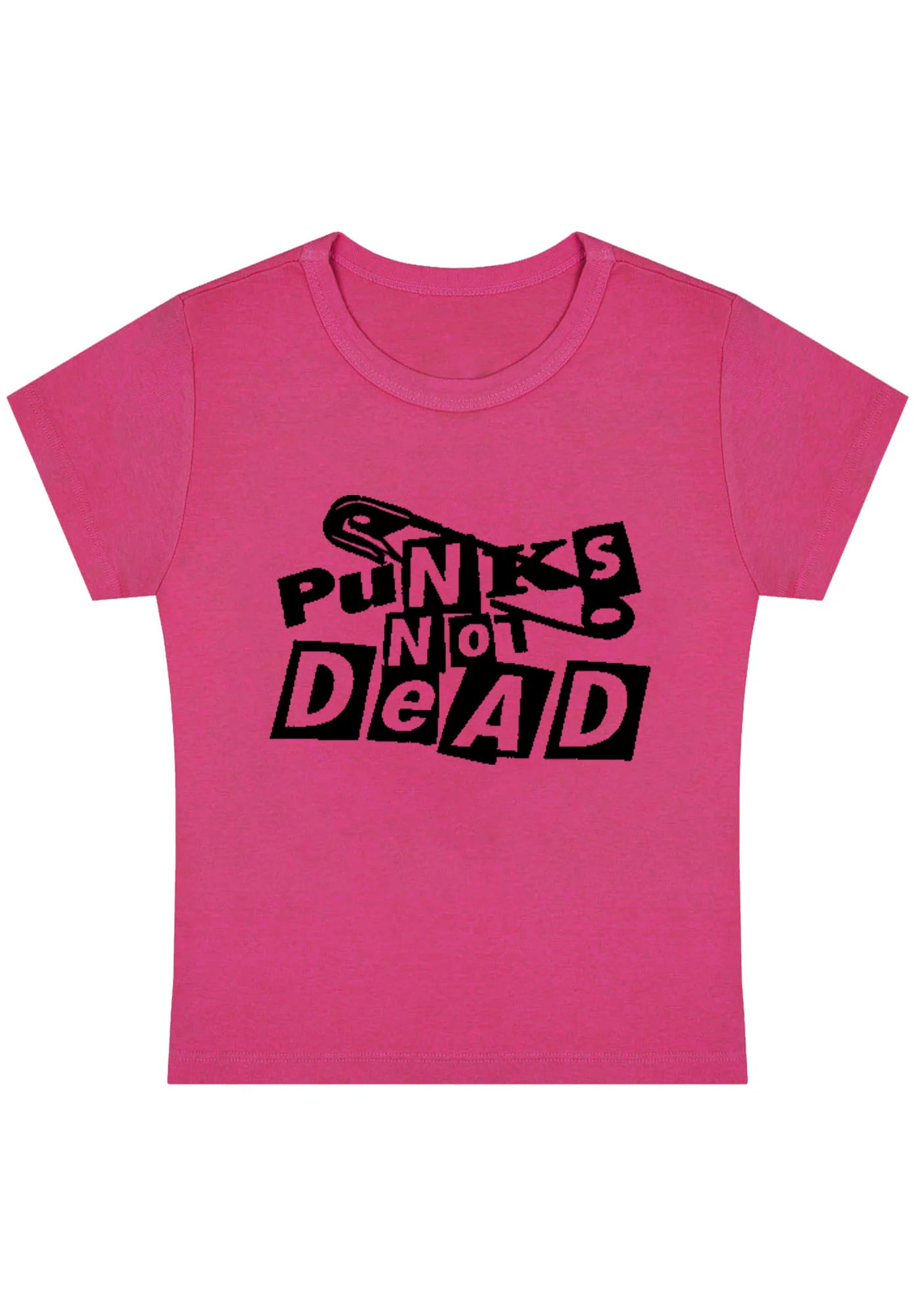 Punks Not Dead Y2K Baby Tee - Image 5