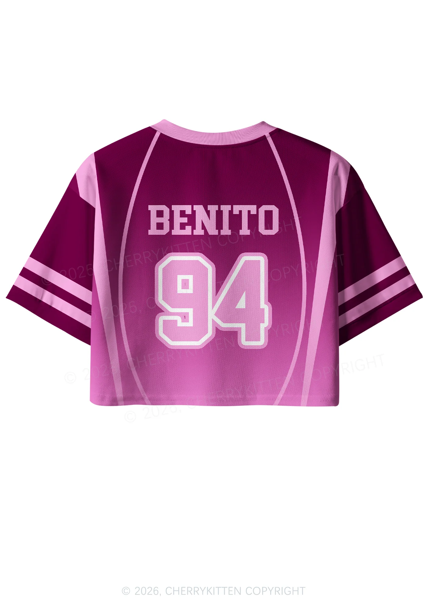 Purple Bunny Head Y2K Crop Sport Jersey Shirts Cherrykitten - Image 4
