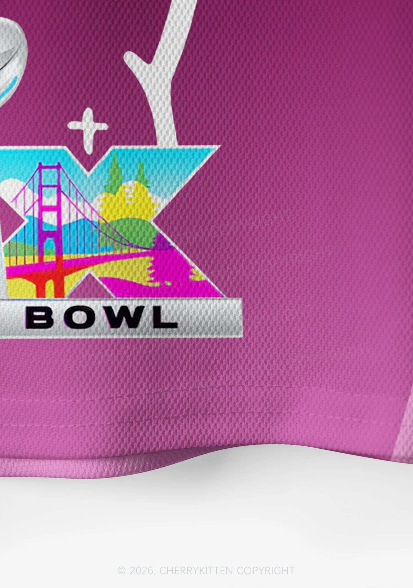 Purple Bunny Head Y2K Crop Sport Jersey Shirts Cherrykitten - Image 6