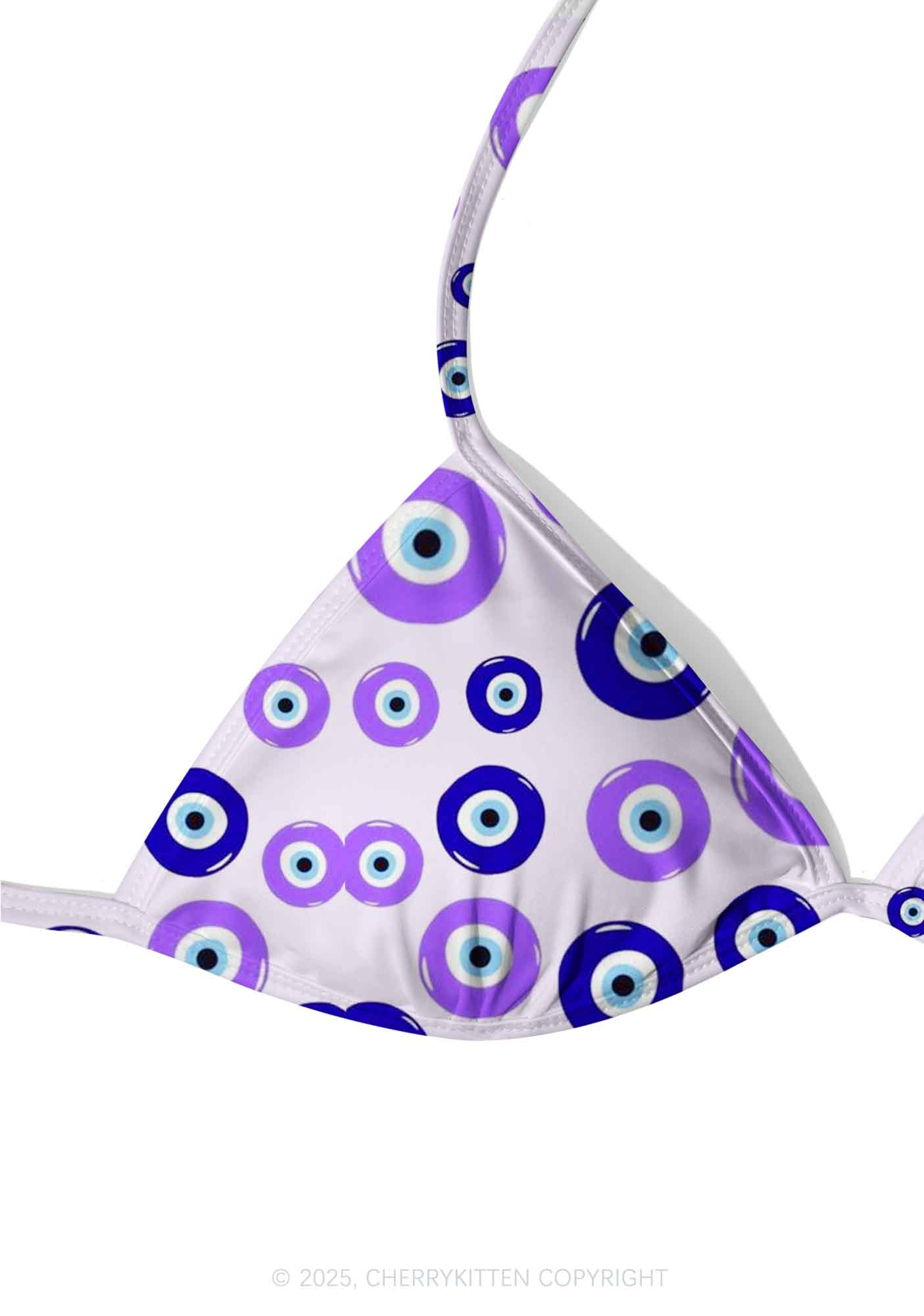 Purple Evil Eye Y2K Print Bikini Set Cherrykitten - Image 4
