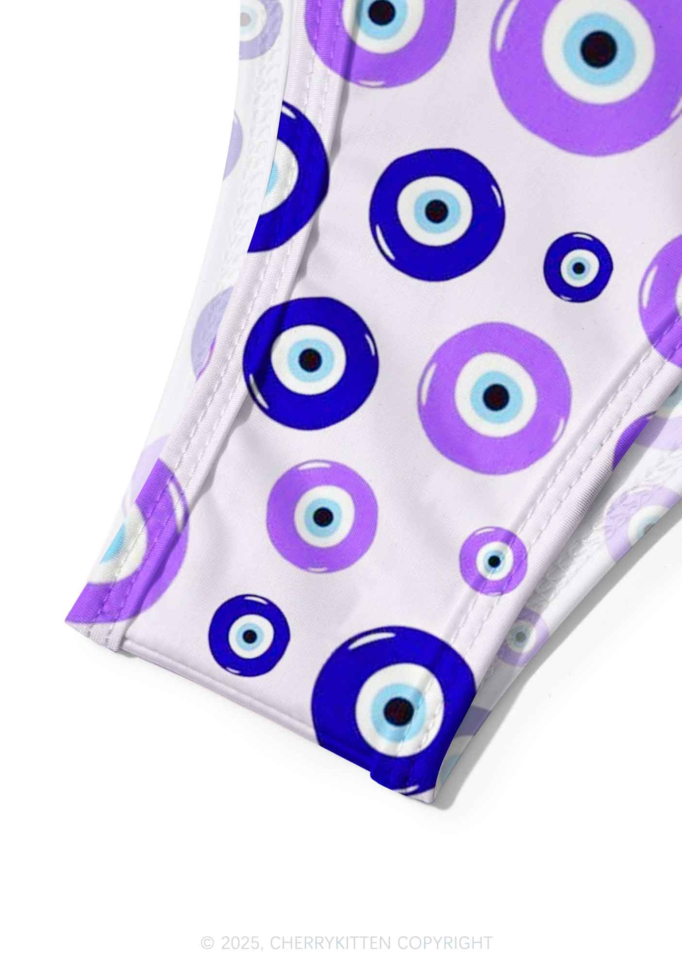 Purple Evil Eye Y2K Print Bikini Set Cherrykitten - Image 6