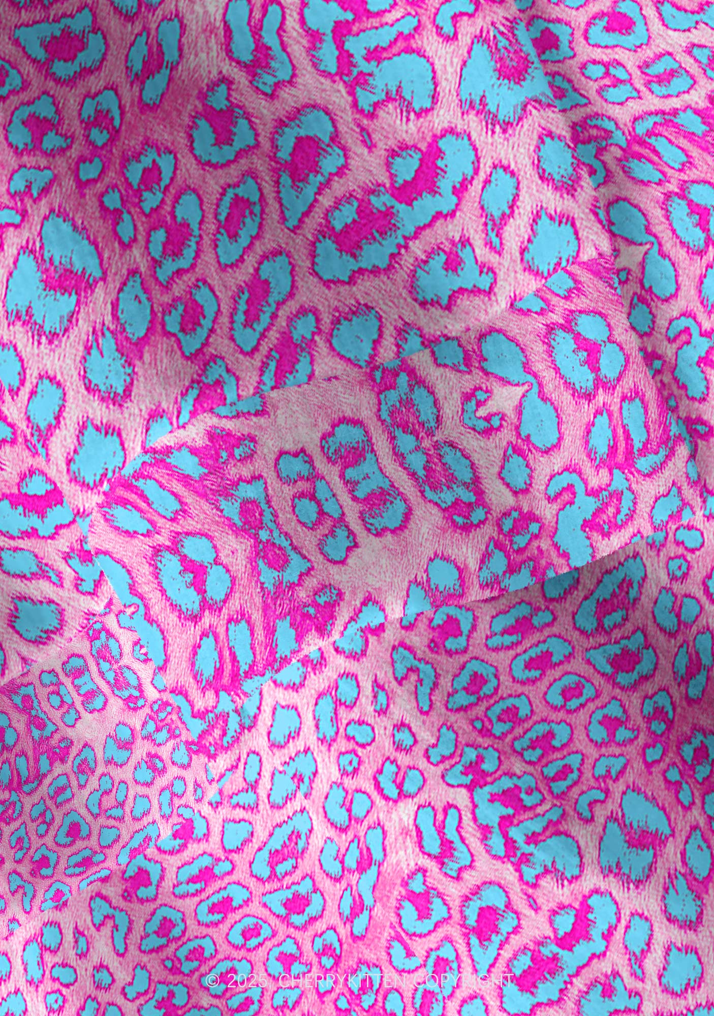 Purple Leopard Y2K Christmas Cardigan Knit Sweatshirt Cherrykitten - Image 4