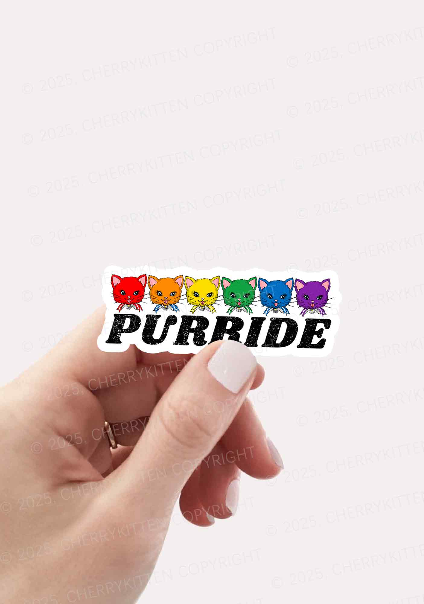 Purride Cat Pride 1Pc Y2K Sticker Cherrykitten - Image 2