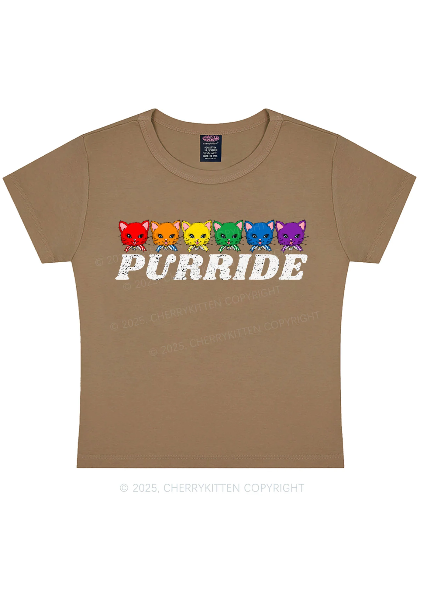 Purride Cat Pride Y2K Baby Tee Cherrykitten - Image 11