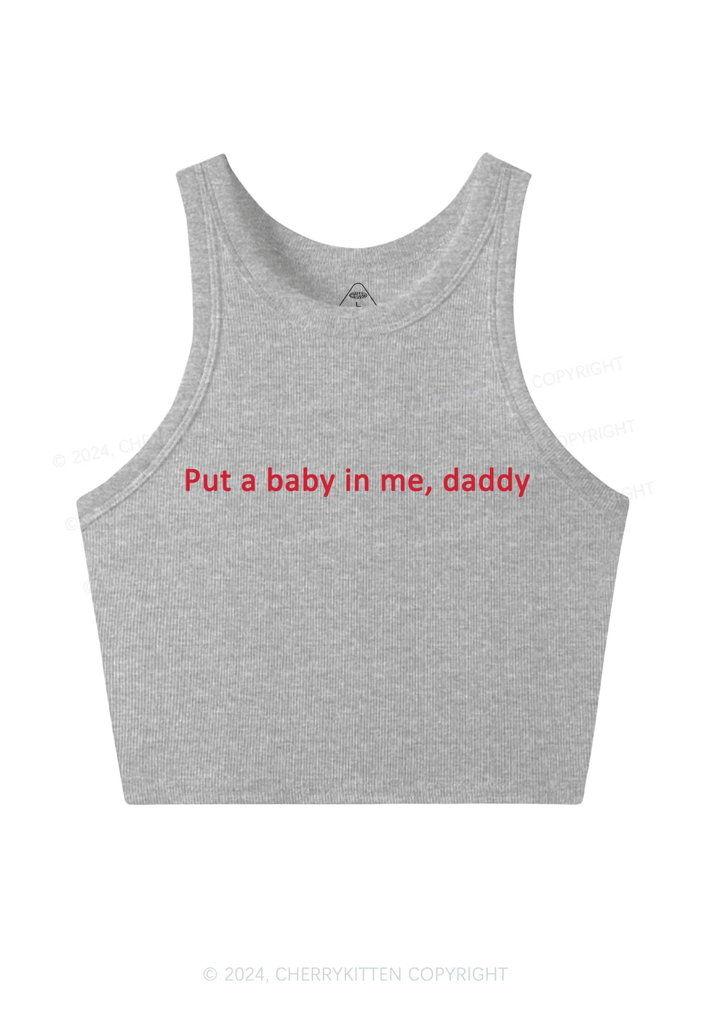 Put Baby In Me Y2K Crop Tank Top Cherrykitten - Image 4
