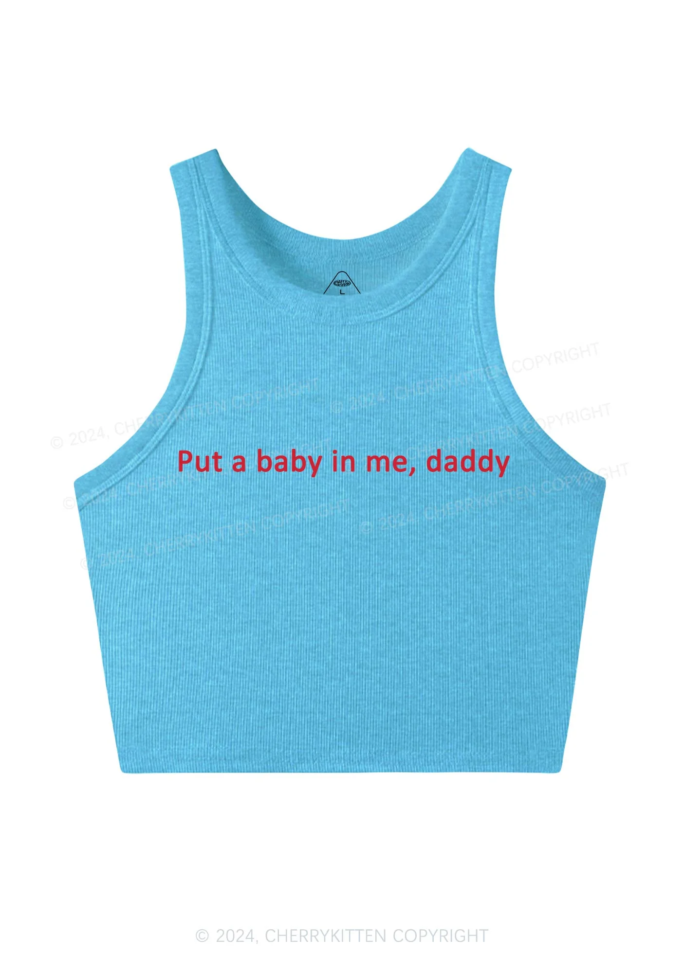 Put Baby In Me Y2K Crop Tank Top Cherrykitten - Image 5