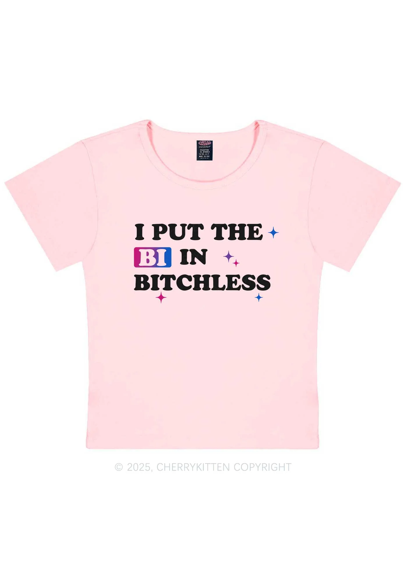 Put BI In Bxxchless Pride Y2K Baby Tee Cherrykitten - Image 10